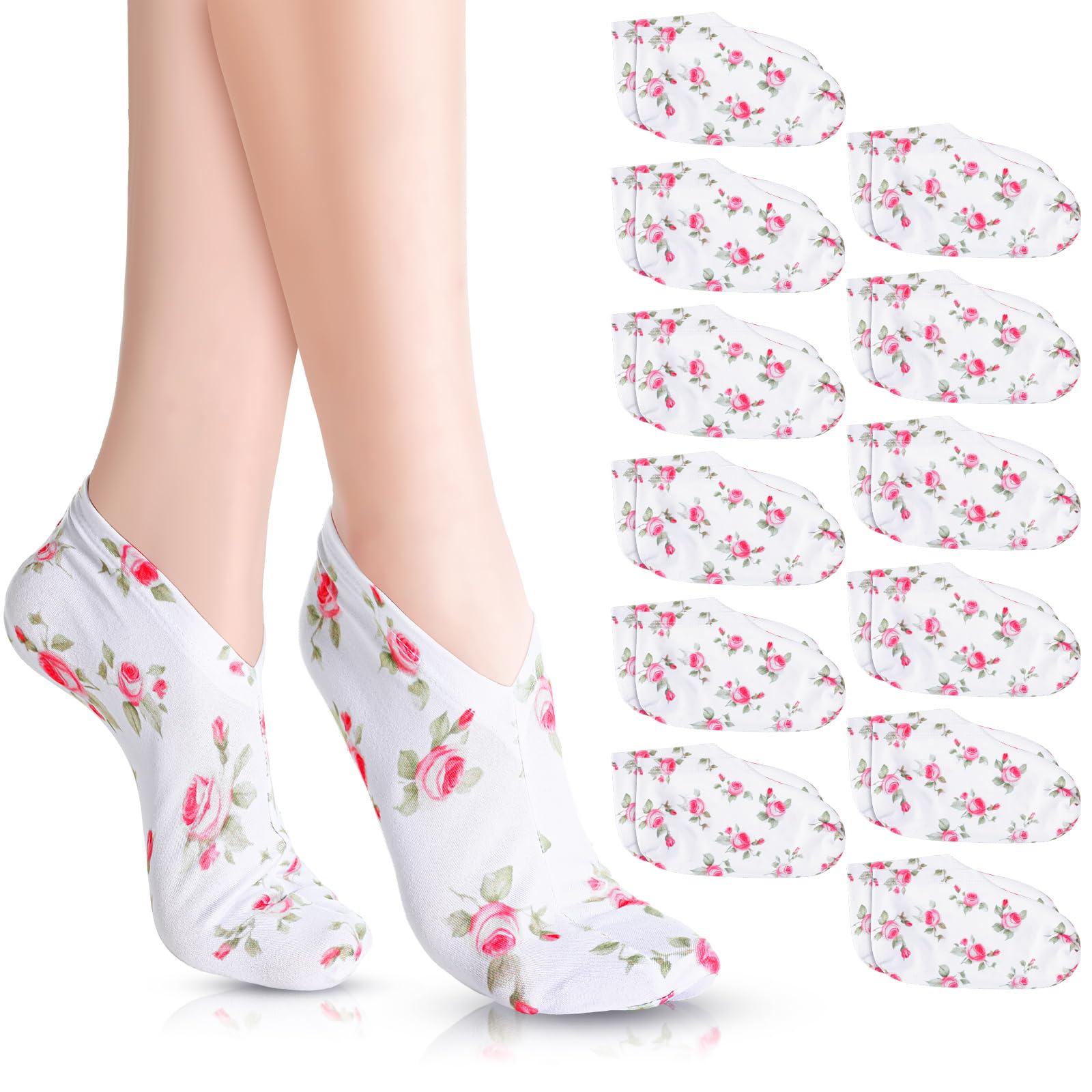 12 Pairs Moisturizing Socks Overnight For Dry Feet Spa Lotion