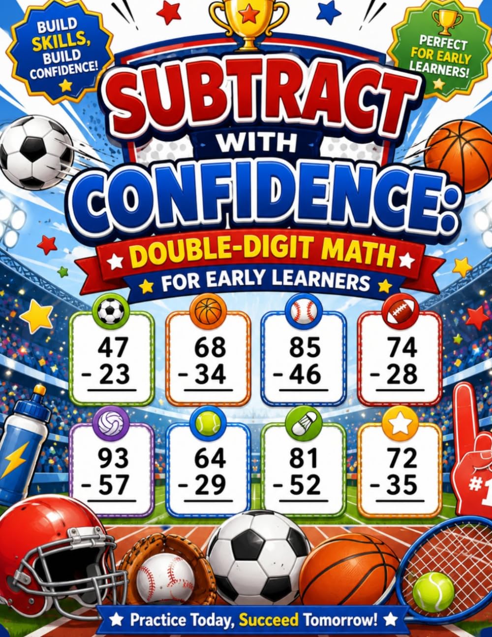 Subtract with Confidence: Double‑Digit Math for Early Learners: Supportive Vertical Subtraction Practice for Ages 5–7