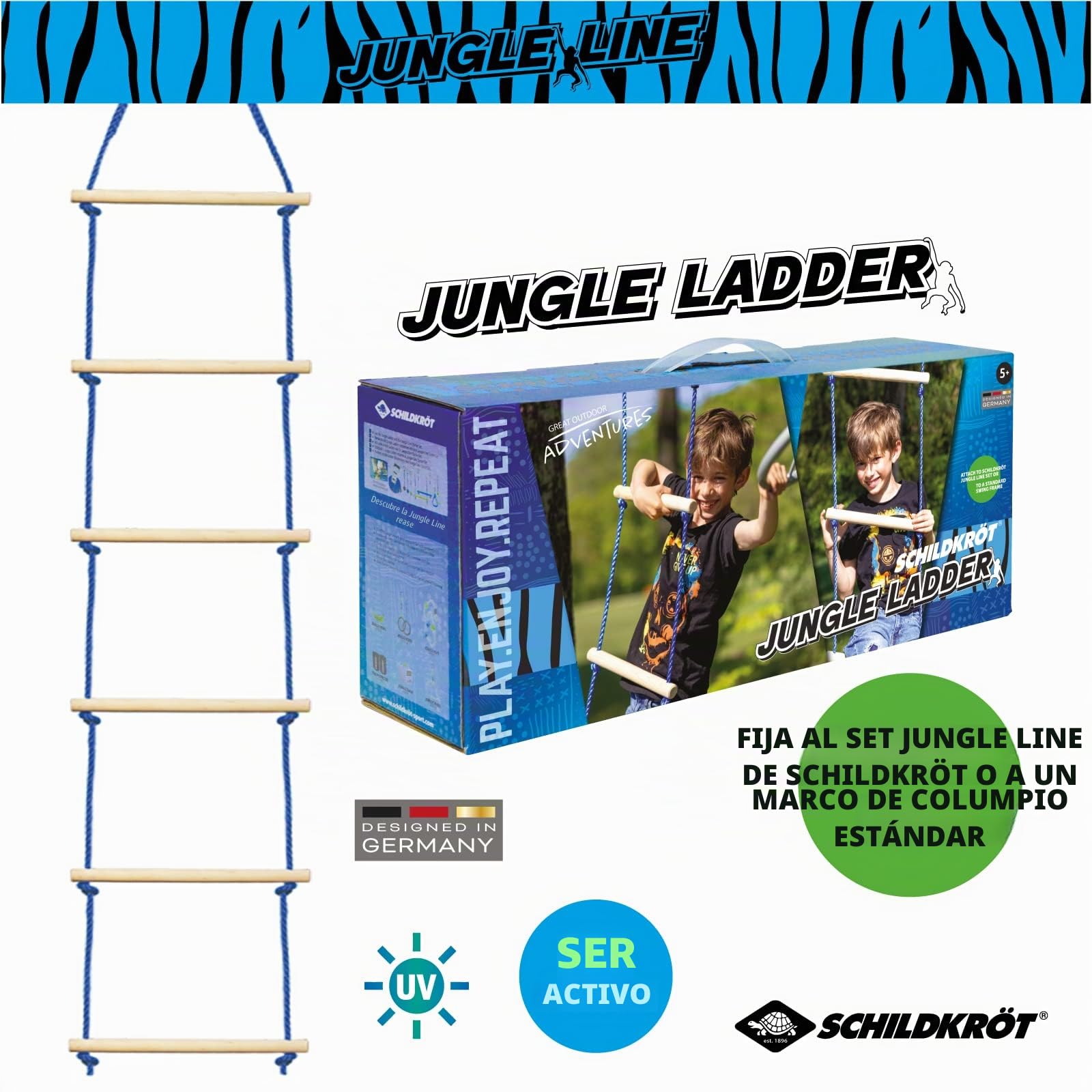 Schildkröt Escalera de Agilidad 4 m | Accesorio Deportivo con 10 Peldaños Ajustables | para Entrenamiento de Velocidad y Coordinación