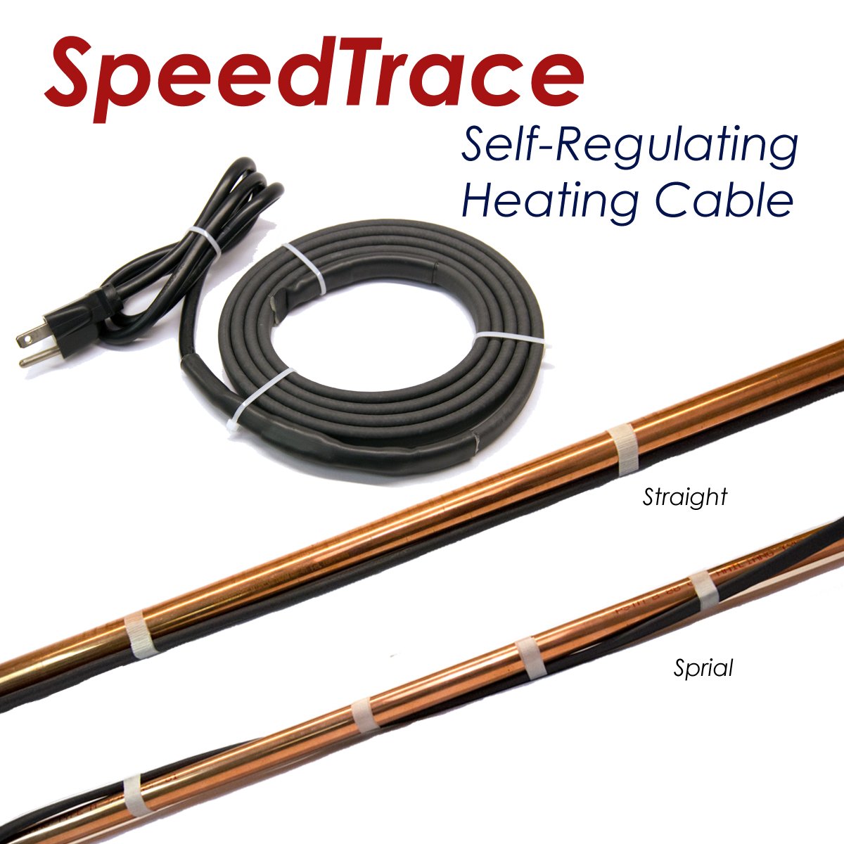 BriskHeat FFSL81-6 Speedtrace Extreme Heating Cable, 8 Watts/ft, 120V, 6ft  with Plug: Amazon.com: Tools u0026 Home Improvement