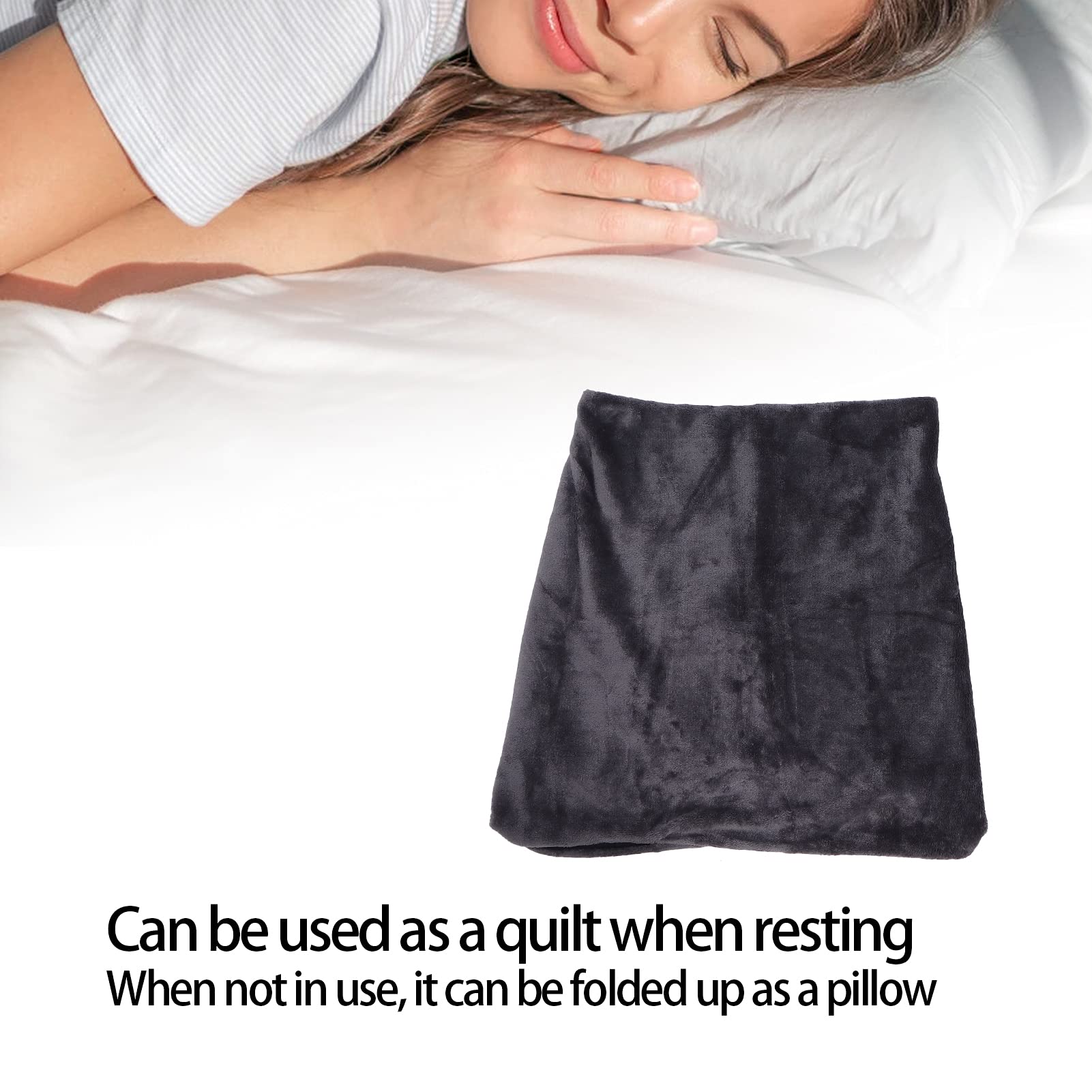 Heating Blanket, Soft Blended Fabric Heated Blanket Portable USB Heated Shawl Heated Blanket Electric USB Heated Pad Mat for Shoulders, Winter Home Office and Car Use