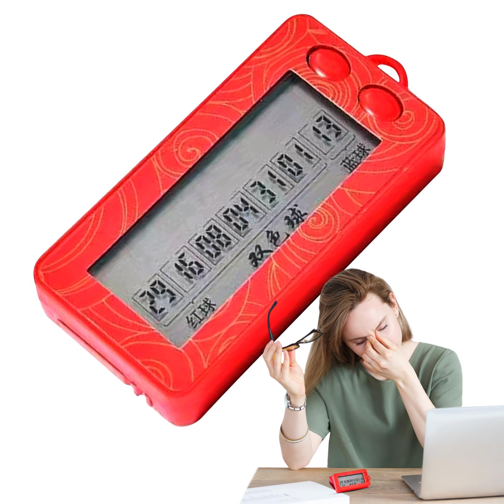 Lotterieautomaten, kleine elektrische Zahlenauswahlmaschine, tragbare Zahlenauswahl – Neuheit Lotterie, zufällige Maschine, Glückszahlenauswahl für Erwachsene, 5,5 x 3,5 x 1 cm