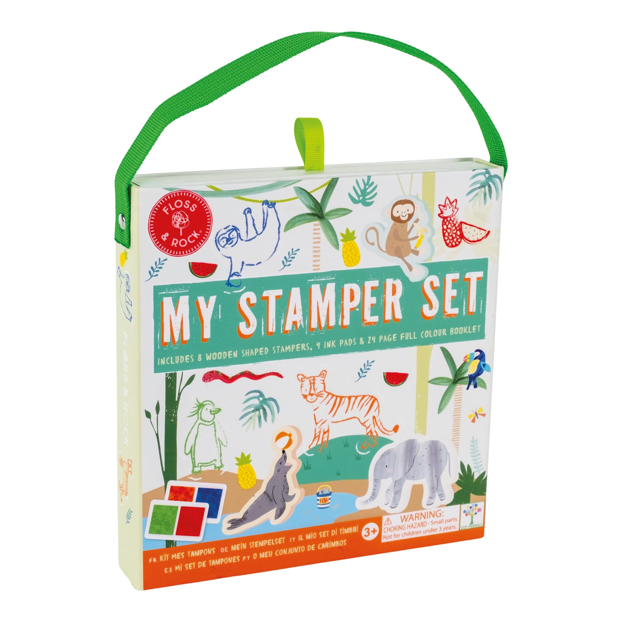 Floss and Rock My Stamper Set, Jungle, 7.79-inches Length, Educational Activities for Kids, 48P6033