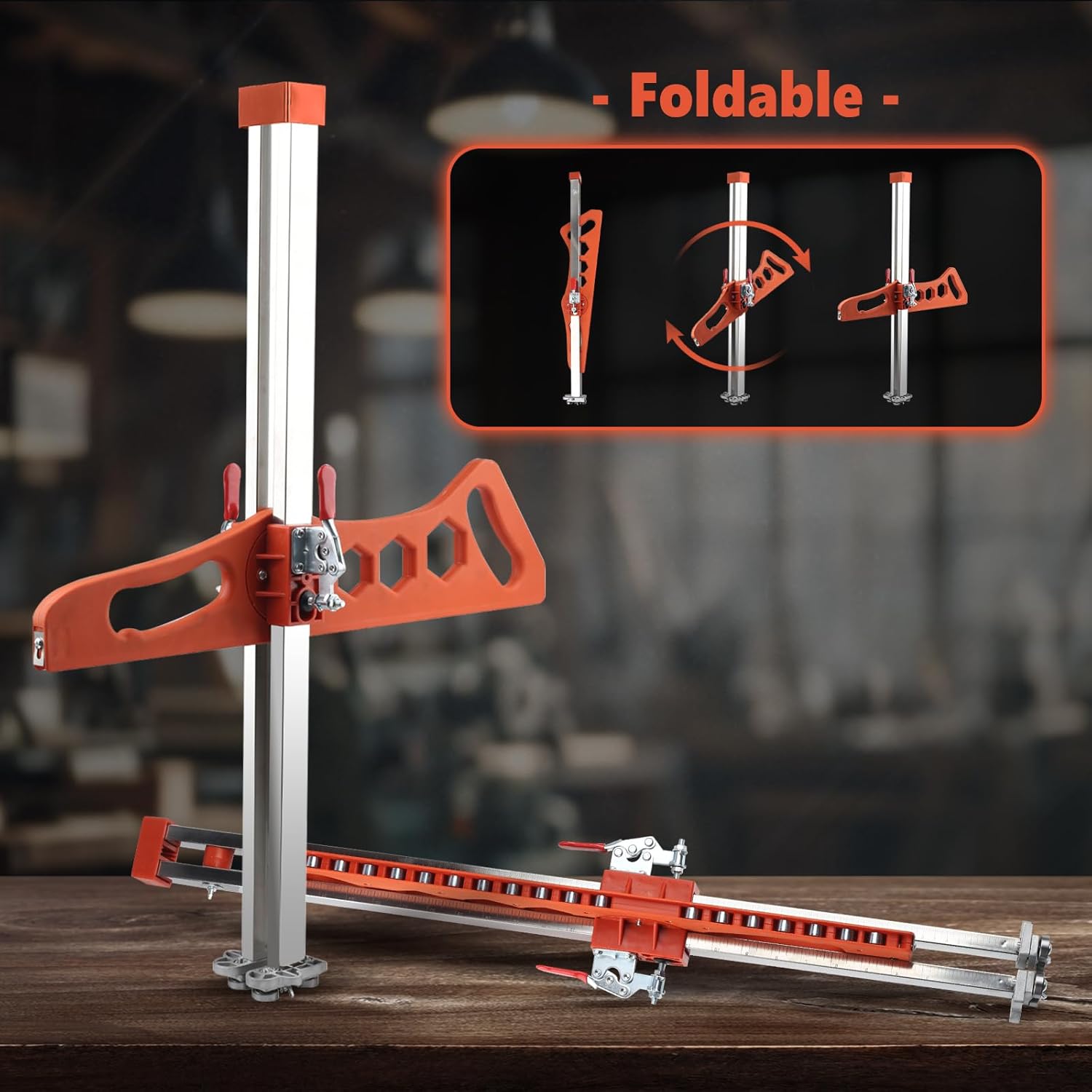 JOJOCY Precision Drywall Cutting Tool, Foldable Hand Push Drywall Cutter with Dual Positioning Guide, Adjustable for 8–13mm Plasterboard, Gypsum & Sheetrock For Walls, Renovations & DIY Decorations