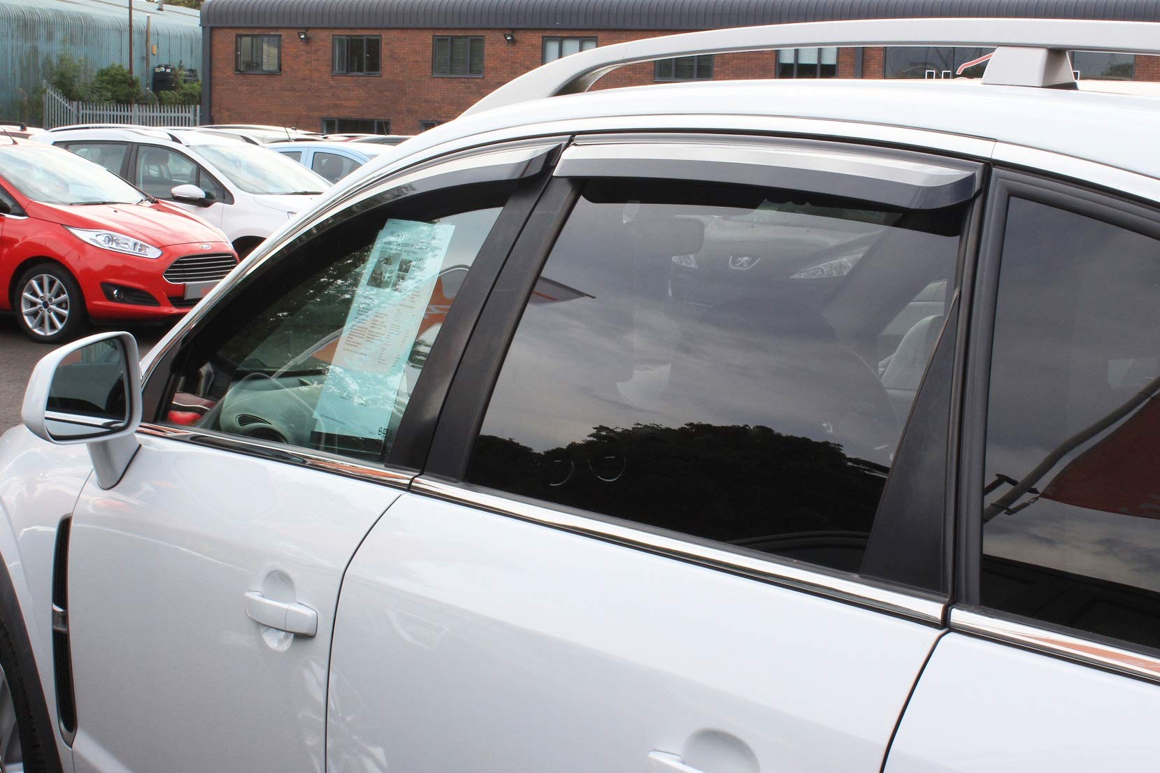 Autoclover – Opel Antara 2007 + Windabweiser Set (4 Stück) (Rauch)