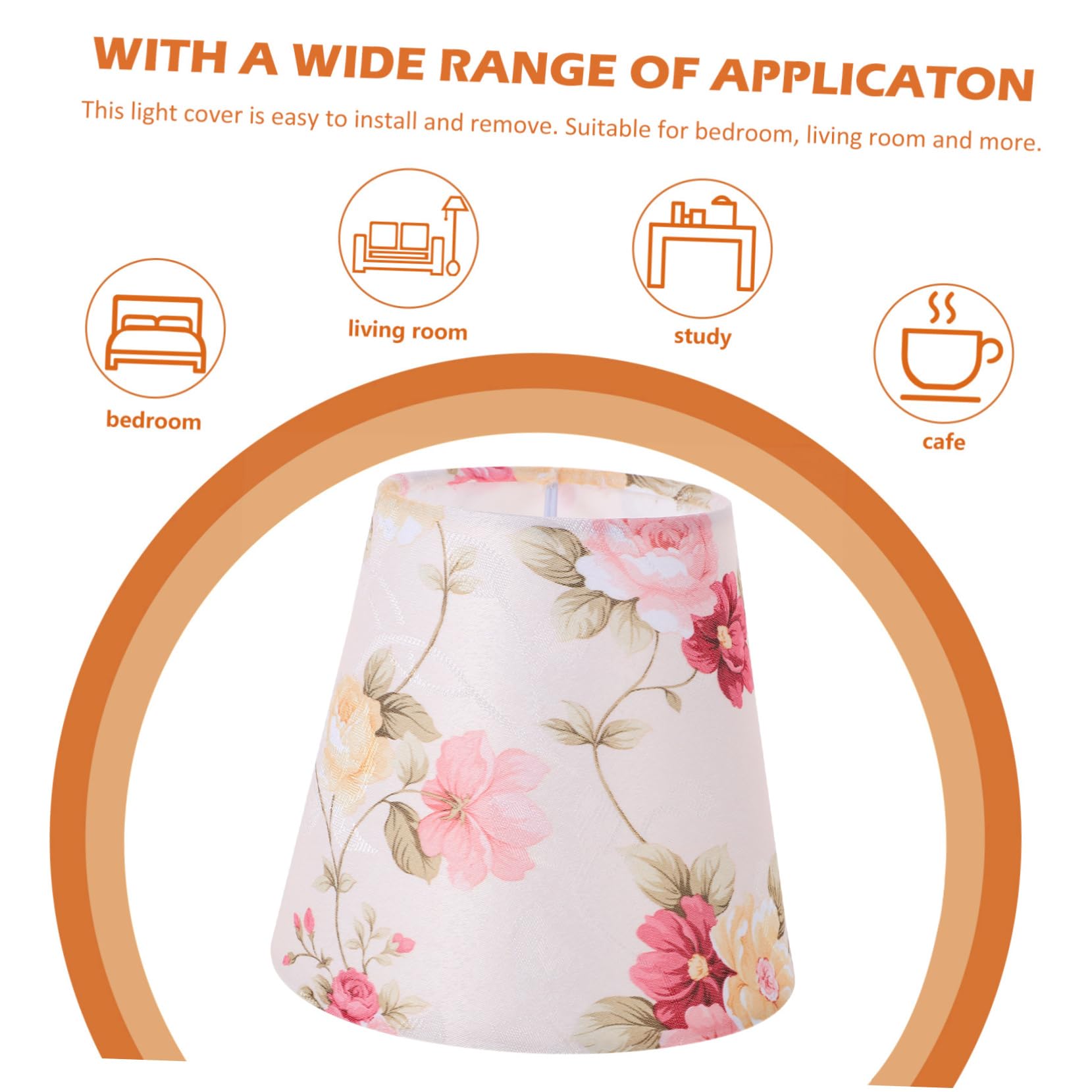 Amazon.co.jp: フロアランプカバー 交換用ランプシェード 布地 鉄 花柄