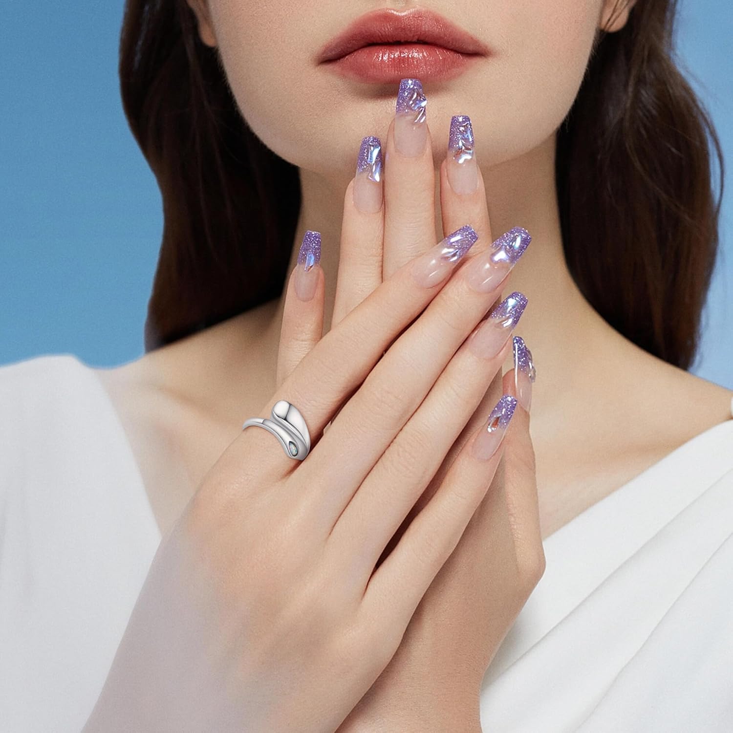 Urn Ring for Ashes 925 Sterling Silver Opal Ash Ring Memorial Cremation Jewelry For Women Bereavement Keepsakes Gift for Loss of a Loved One - Image 2