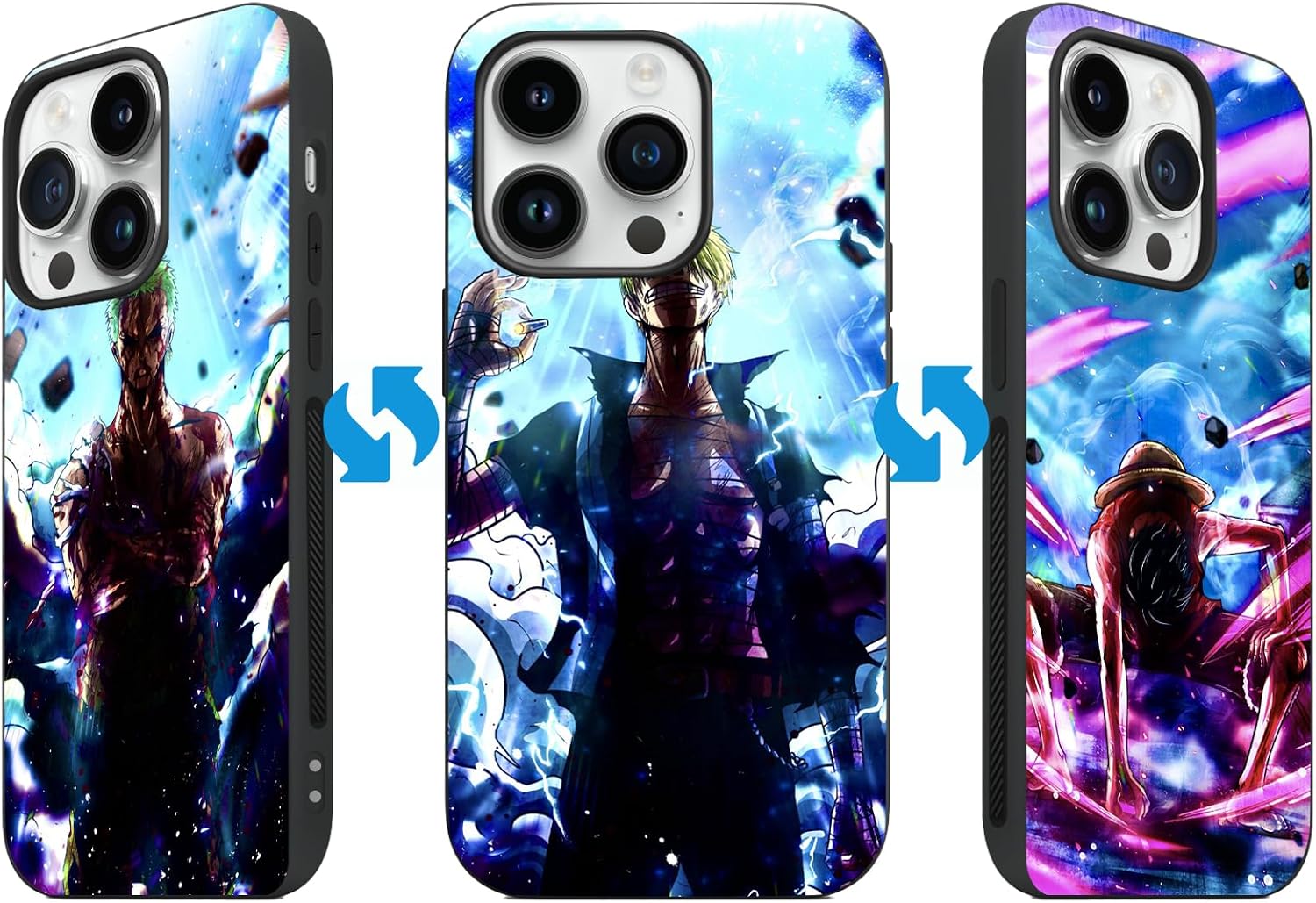 3D iPh 12 Pro Max Case Anime Motion Anime Phone Case Shockproof Soft TPU Anti-Scratch Non-Slip Japanese Manga Case for iPh 12 Pro Max