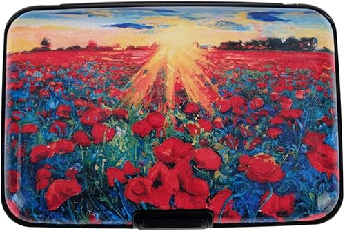 Miniatura 2 de Cartera de aluminio RFID delgada para tarjetas de crédito, tarjetero de metal, protector de tarjeta de identificación para hombres y mujeres,