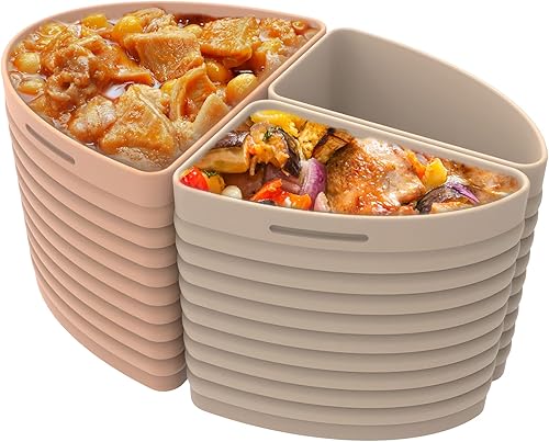 Forro divisor de olla de cocción lenta para olla de cocción lenta de 6 cuartos de galón, reutilizable de silicona, para olla de 6 cuartos de galón,