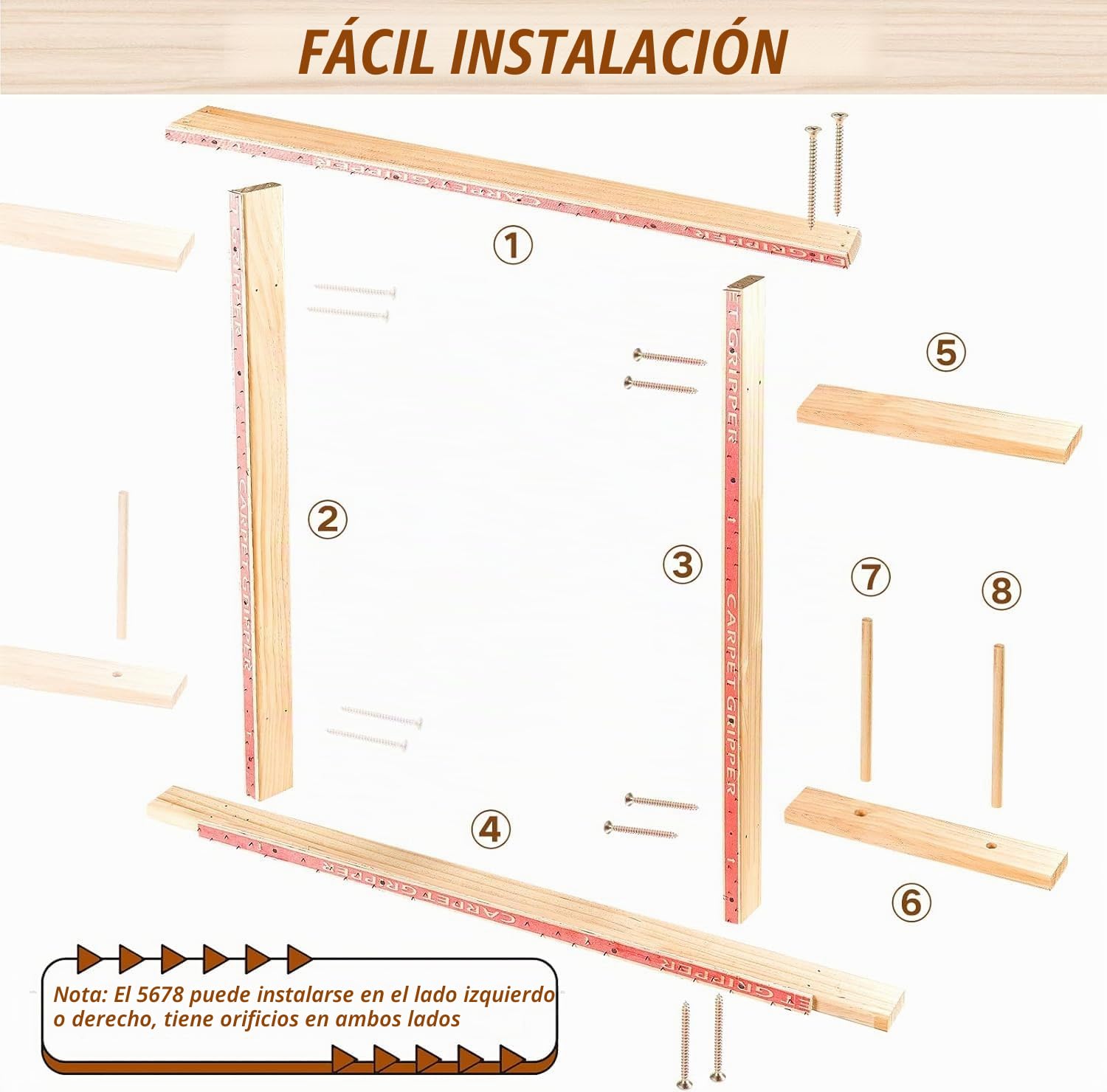 BESGEER 29,5" x 29,5" Marco de Tapiz y Tufting para la Fabricación de Alfombras