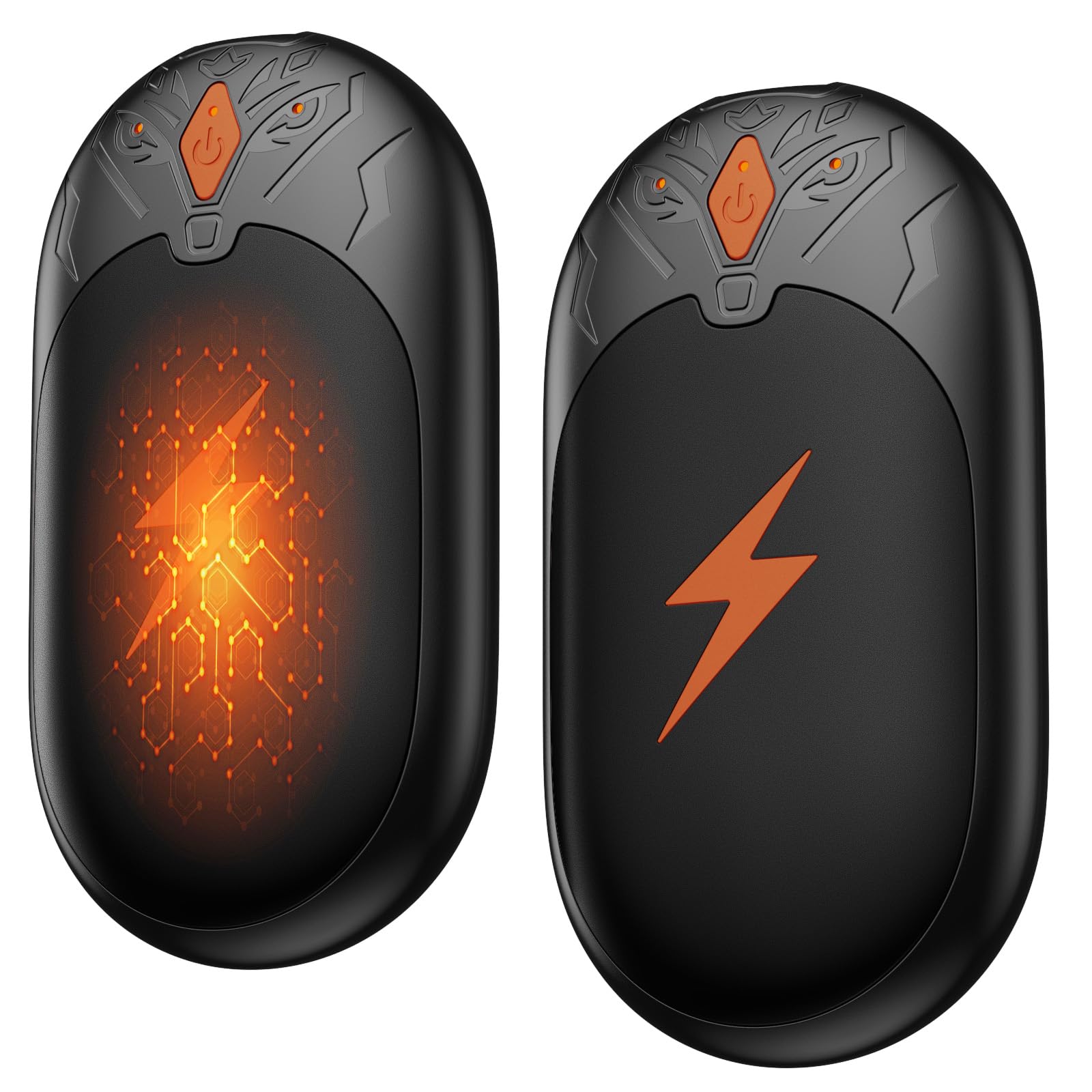 Handwärmer Elektrisch 2er Set, 24H Wärme & Magnet, USB Taschenwärmer | 2S Schnellheizung, 3 Stufen, Wiederverwendbar Taschen Wärmer, Ideal für Winter Skifahren, Camping, Büro & Zuhause