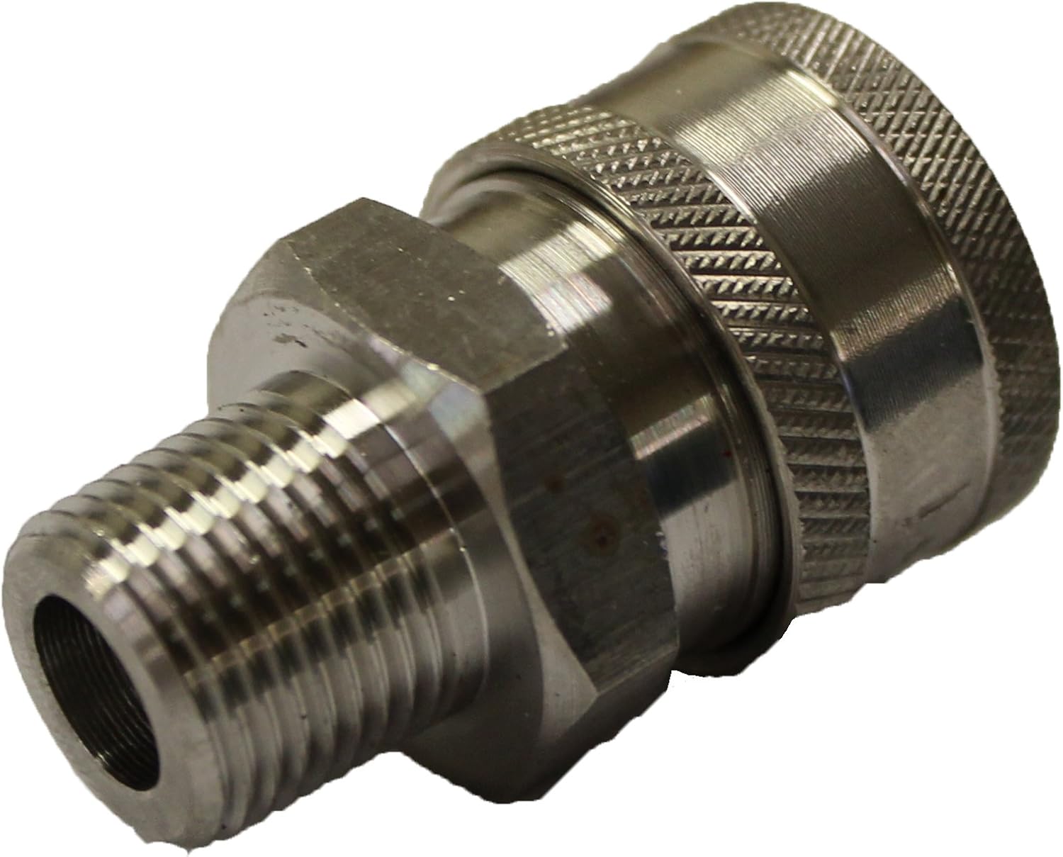 89222160 Stainless Male Coupler, 3/8-Inch, 2-Pack