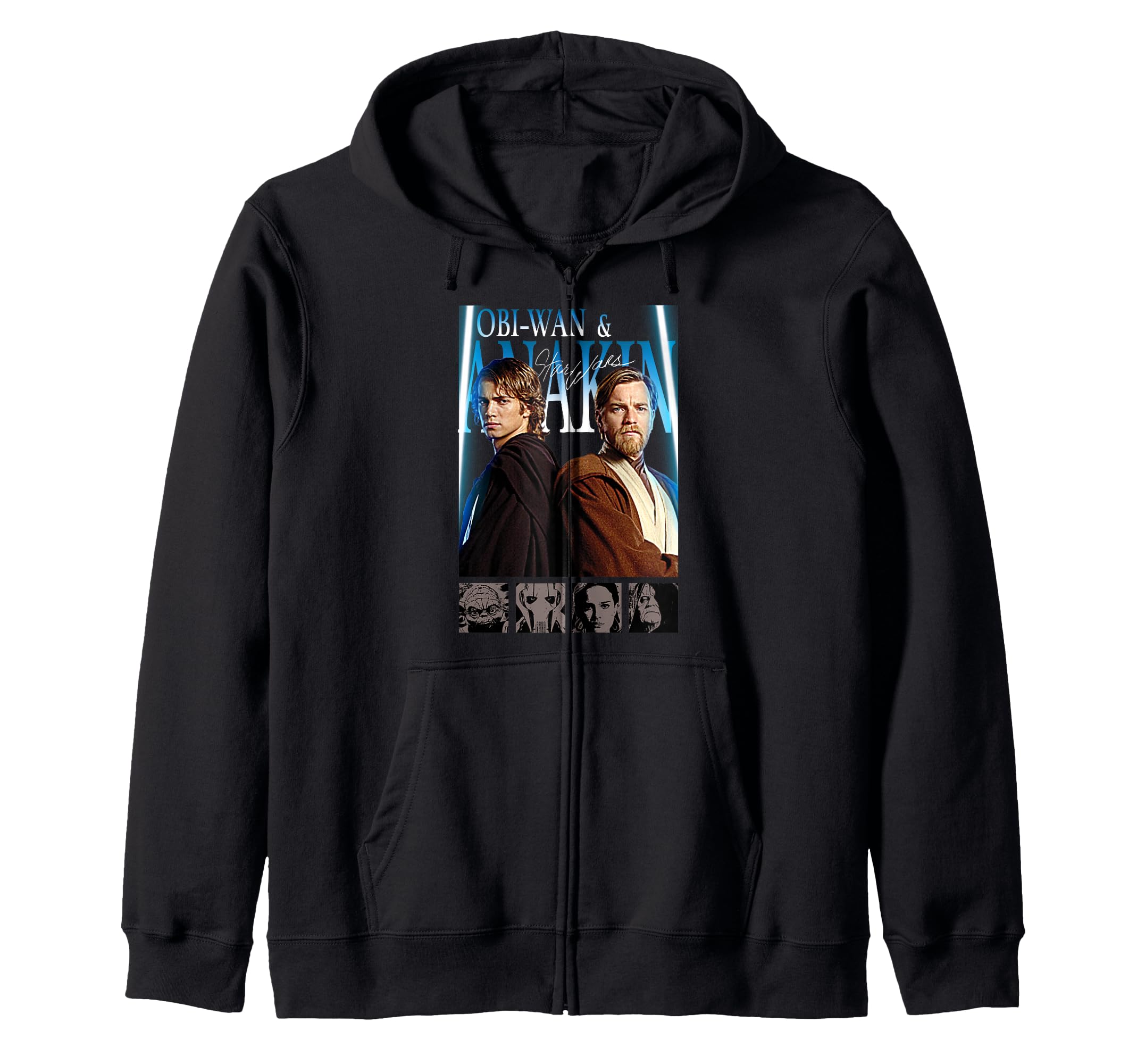 Sweat Star Wars Obi-Wan & Anakin à capuche cadeau idéal fan de saga - 2