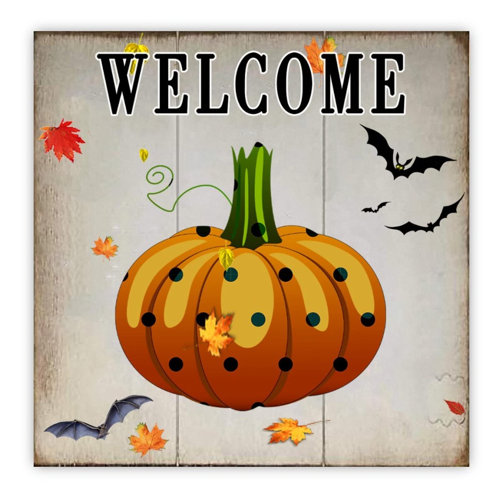 Plaques en bois de citrouille déco murale Halloween et cadeau maison moderne