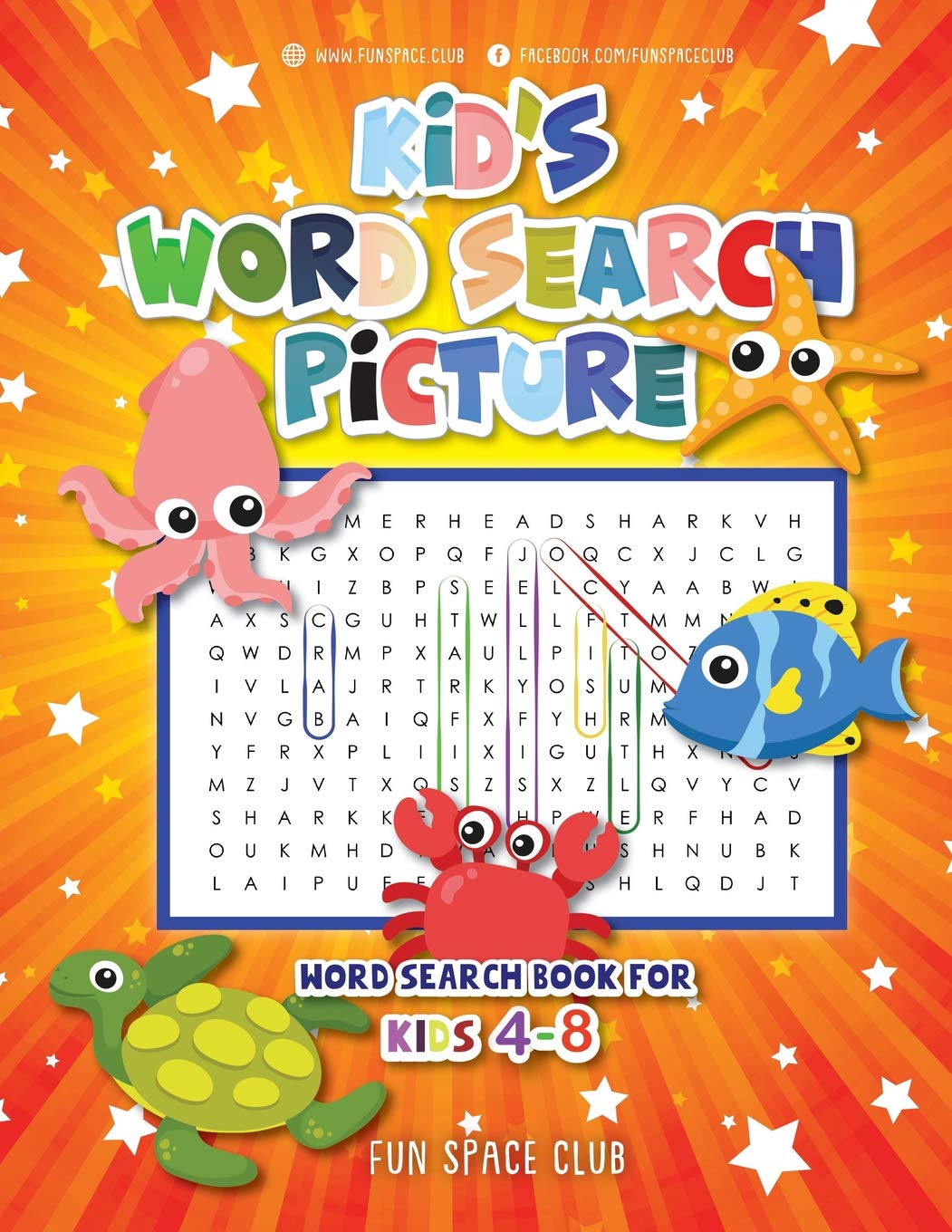 Kid’s Word Search Picture: Word Search Book for Kids 4-8: 1 (Word Search Activity Book for Kindergarten, Grade 1-2)