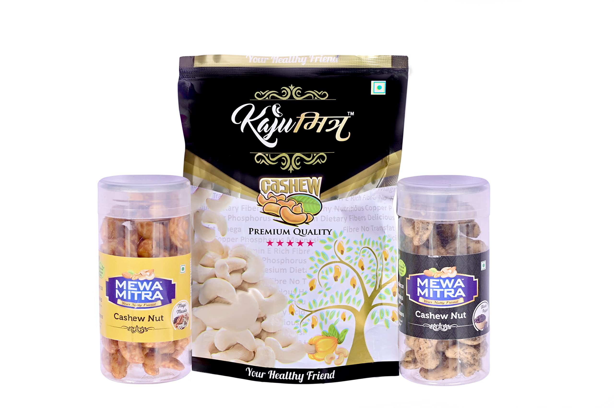 Buy Kaju Mitra Whole Cashew Nuts 5 Star 200g, Black Pepper 100g & Magic