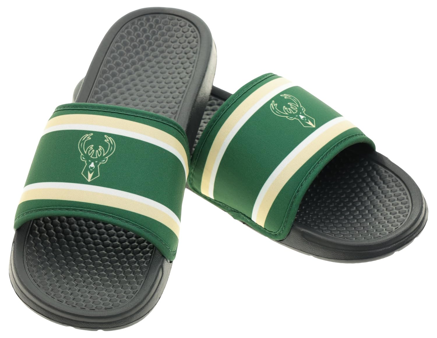 FOCO NBA MILWAUKEE BUCKS SMU 2024 PRINTED SLIDE - MENS EXTRA LARGE