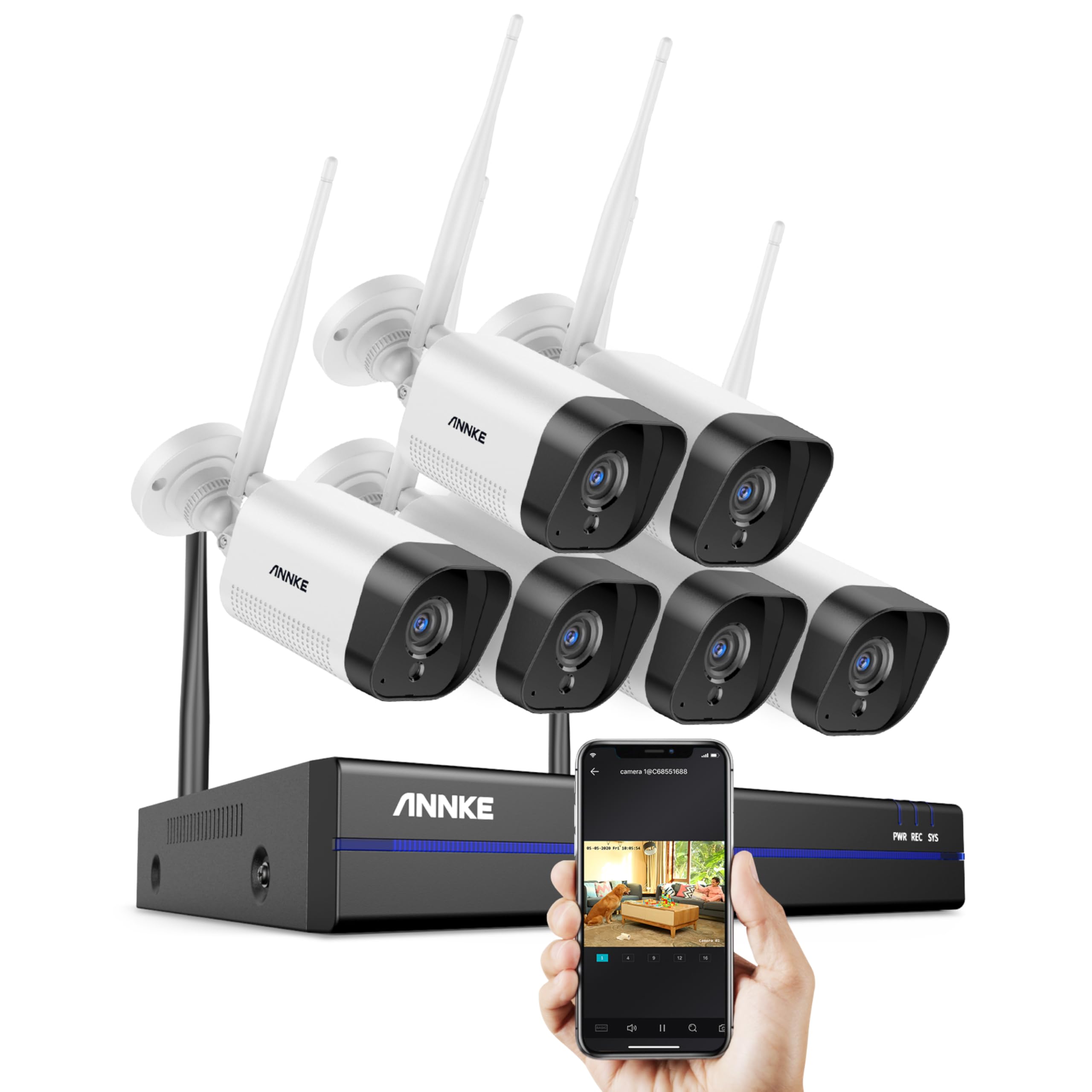 Kit Videosorveglianza ANNKE 6 Telecamere WiFi 3MP - NVR 10CH Con Visione Notturna E Alexa - Foto 7