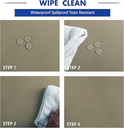 Miniatura 4 de Hiasan  Mantel redondo impermeable y resistente a las manchas para comedor