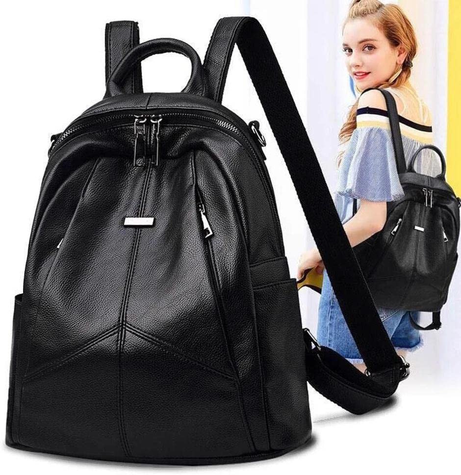 Image of ProArch Women's PU Leather Stylish and Trending Backpack for College Office Travel Anti Theft Backpack Purse for Women and Girls with Sling Belt| Casual