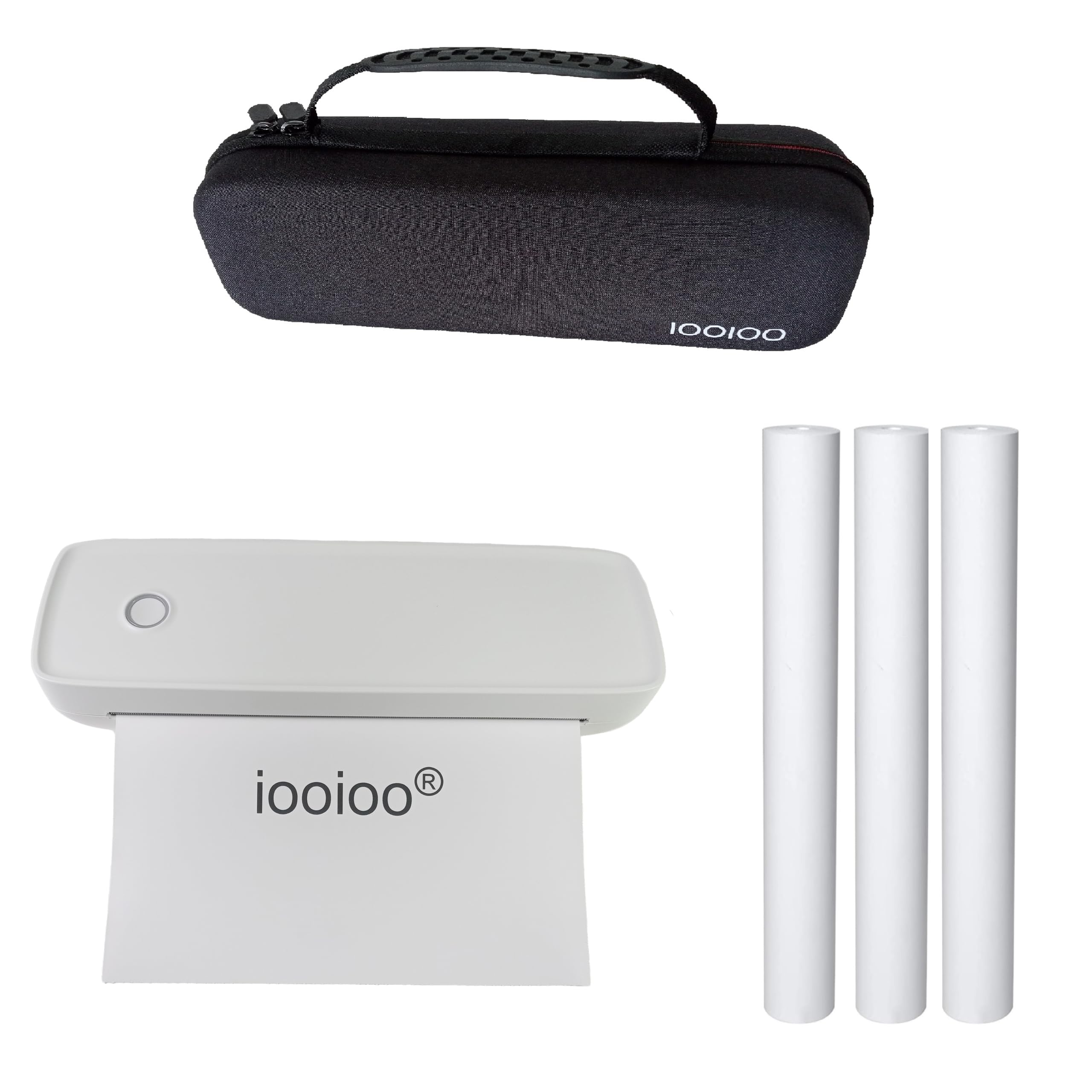 IOOIOOA80 portable printer inkless wireless Bluetooth for letter size 8.5" x 11" thermal paper, for travel home office school