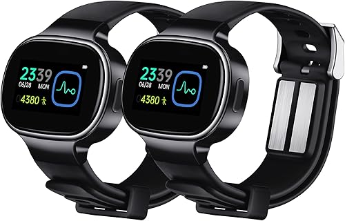 Miniatura 10 de EmeTerm Reloj de pulsera inteligente antináuseas aprobado por la FDA, pantalla táctil, IP67, impermeable, alivio de mareos por movimiento matutino,