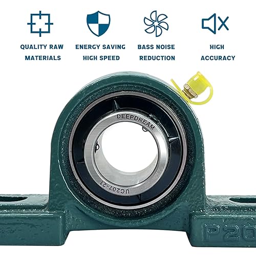 Miniatura 86 de 4 unidades UCP205-16 Cojinetes de bloque de almohada de 1 pulgada de eje de hierro fundido p205 rodamientos con 1 pulgada de diámetro montado bloque