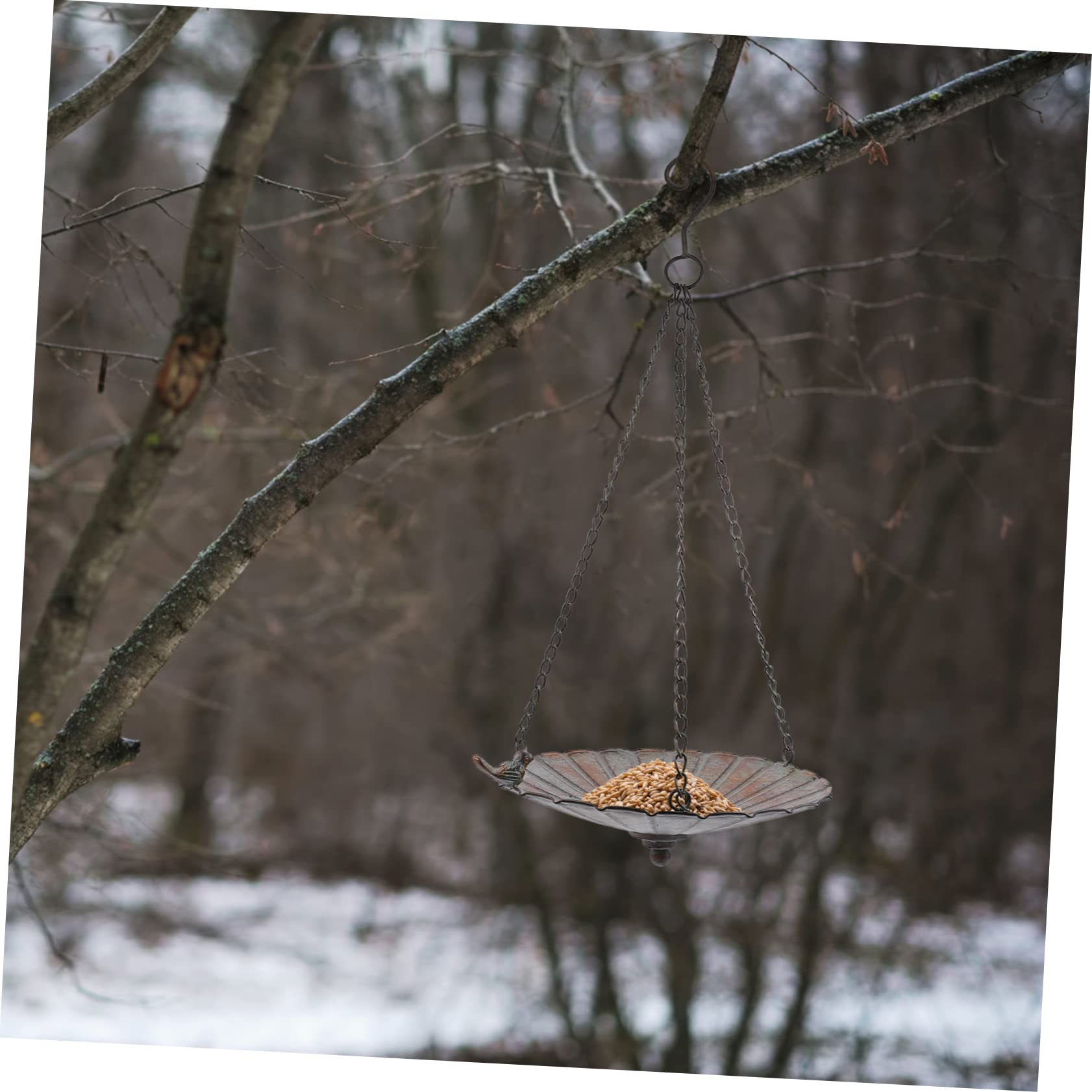 1stück Eisen Kunst Retro Vogel Futterspender Hängendes Futterhäuschen Für Kleine Vögel Garten Dekoration Langlebig Und Für Kanarienvögel Und Papageien