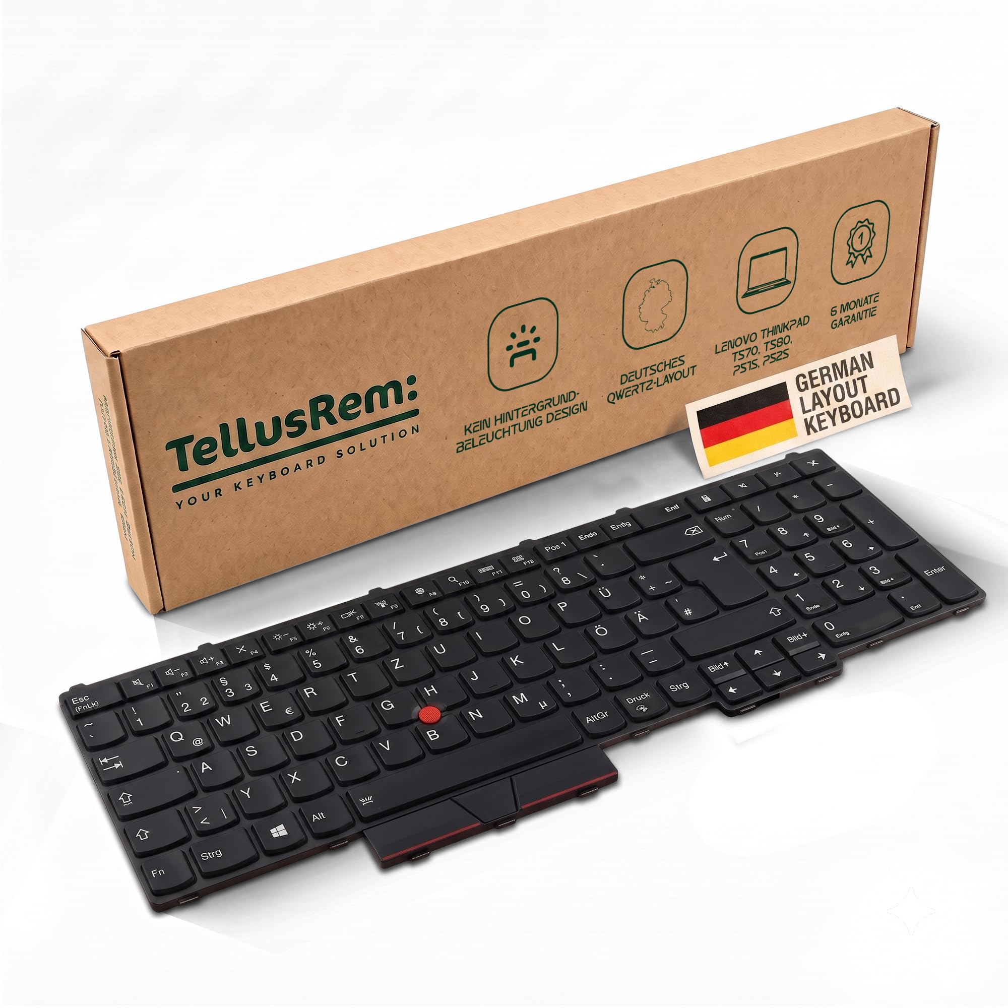 Ersatztastatur für Lenovo ThinkPad T570 T580 DE QWERTZ