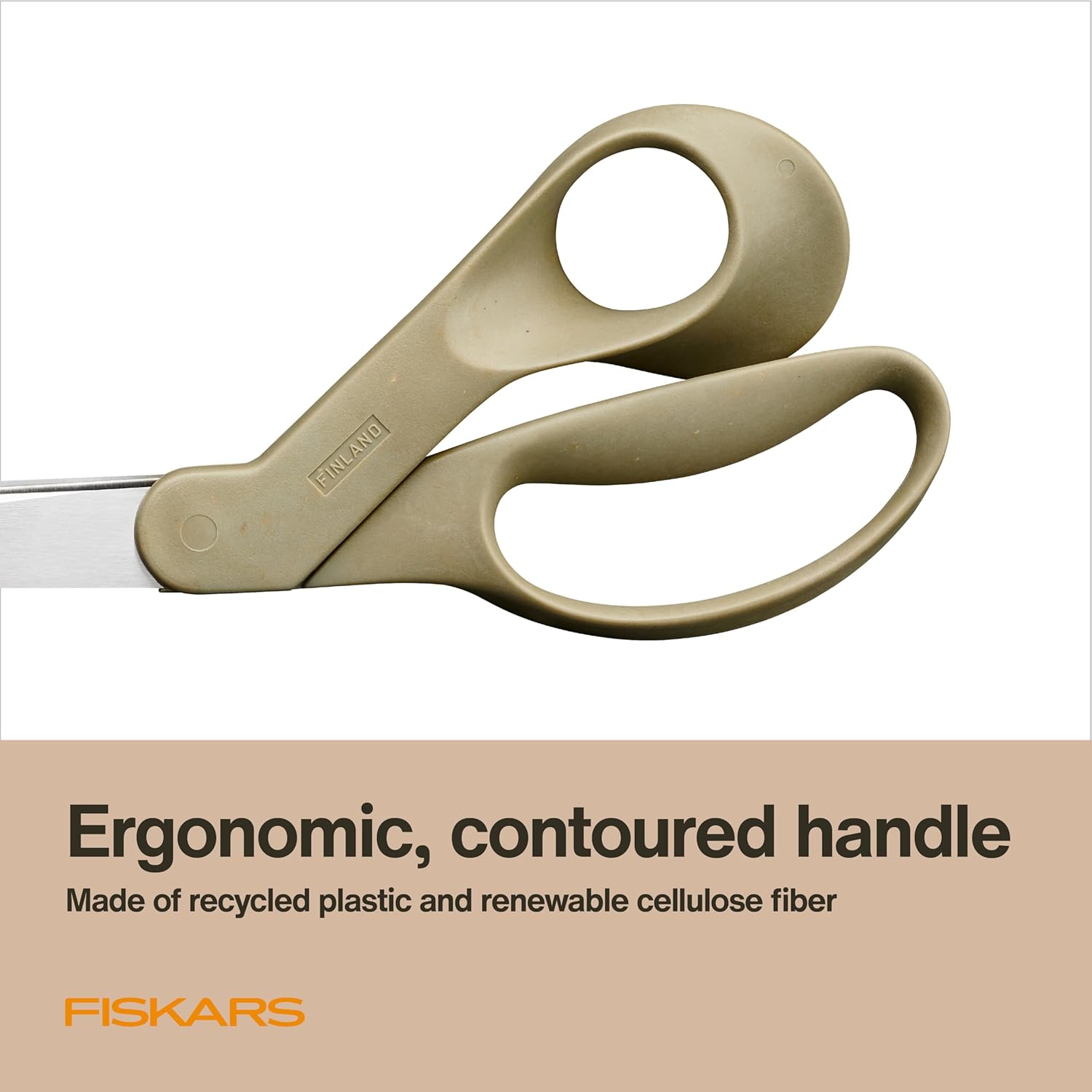 Fiskars 9インチ リサイクル生地はさみ - 持続可能でシャープなクラフトはさみ 裁縫用 - クラフトとファブリックカット -