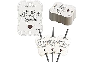 Sparkler Tags with Match Strike Strip: Wedding Favors