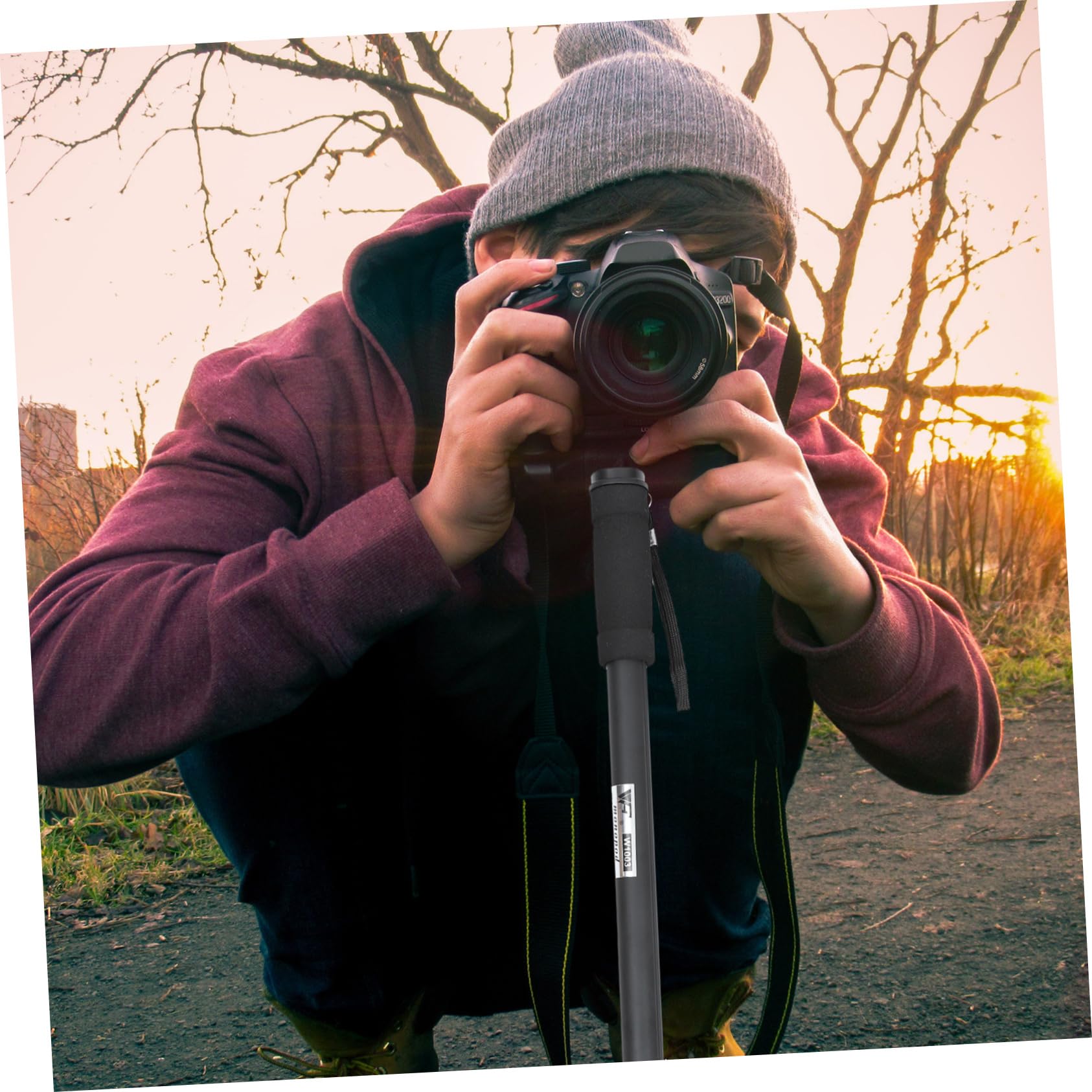 SHINEOFI Monopiede Telescopico Compatto Per Fotocamere Digitali Asta Per Dslr Per Viaggi Eventi Sportivi e Fotografia All Aperto