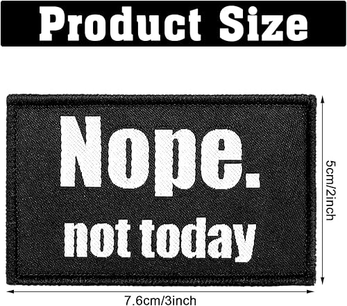 Miniatura 2 de 20 Pcs Patches Funny Sayings Hook and Loop Attach for Hats Embroidered Applique Fastener Emblem Funny Sarcasm Patch for Jeans Vest Coat