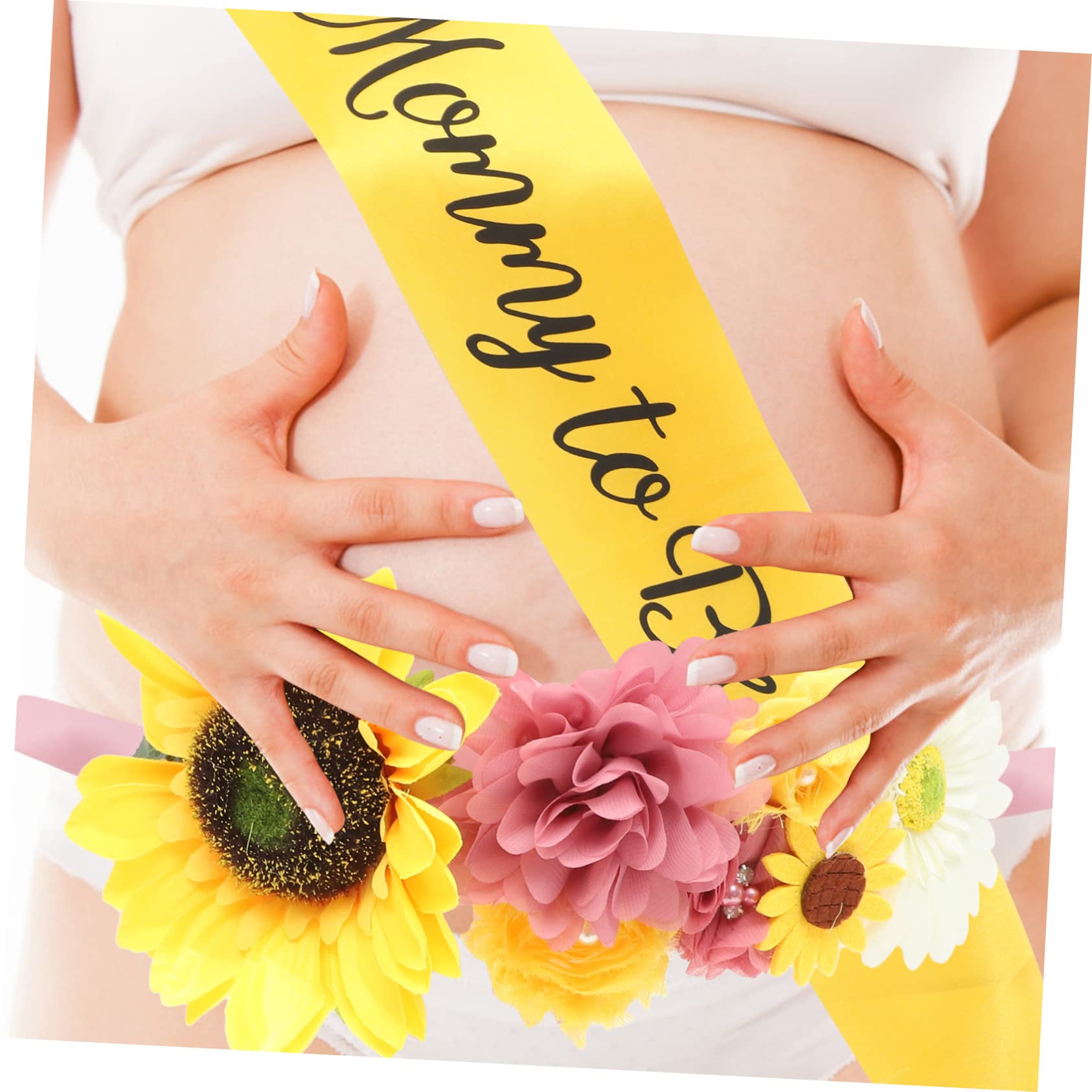 TOYANDONA 4sets Sash Maternità Per Future Mamme Con Corsage e Cintura Decorativa Per Shower e Foto Di Gravidanza Design Unico