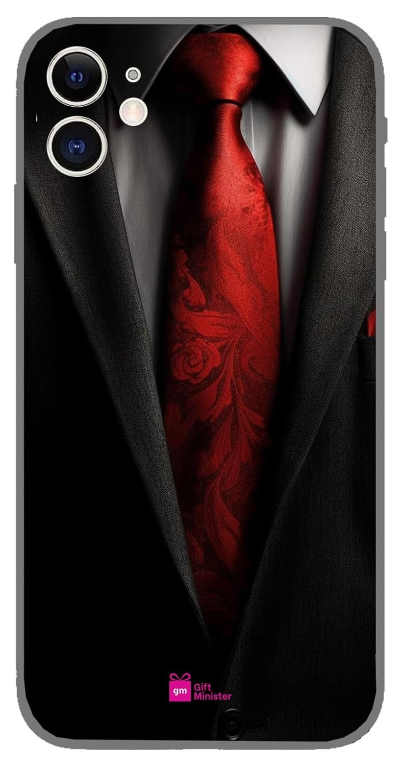 Gift Minister Silicone Designer Cover for Apple iPhone 11 Blackback – Business Suit Mobile Art Red Tie Designs Lightweight Comfortable Grip Camera Protection Dustproof Protective 1Pcs 1699S Gift Minister Silicone Designer Cover for Apple iPhone 11 Blackback – Business Suit Mobile Art Red Tie Designs Lightweight Comfortable Grip Camera Protection Dustproof Protective 1Pcs 1699S