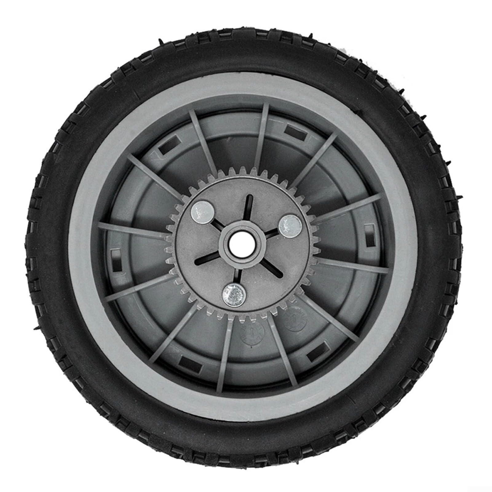 Conjunto de rueda de repuesto para cortacésped 107-3708 107-3709, fácil de instalar para modelos 20053-20384 (4 piezas)