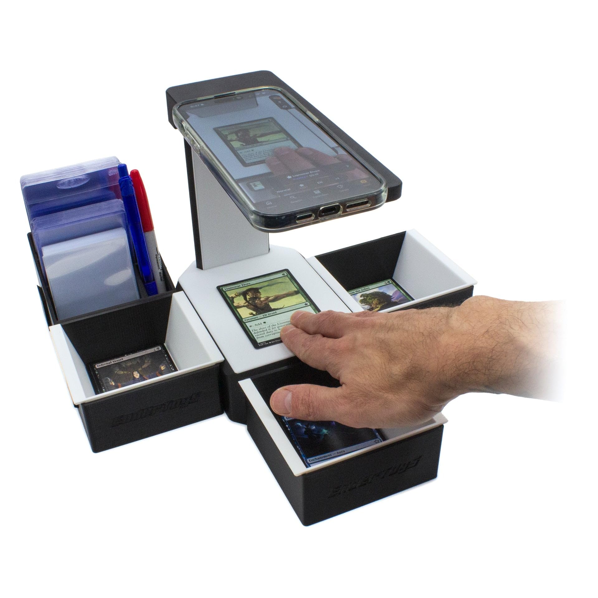 Amazon.com: Scan Station Pro Set - TCG Scanner Stand for Sleeved and  Unsleeved MTG Trading Cards - Catalog, Sort and Organize Your Bulk by Price  or Rarity