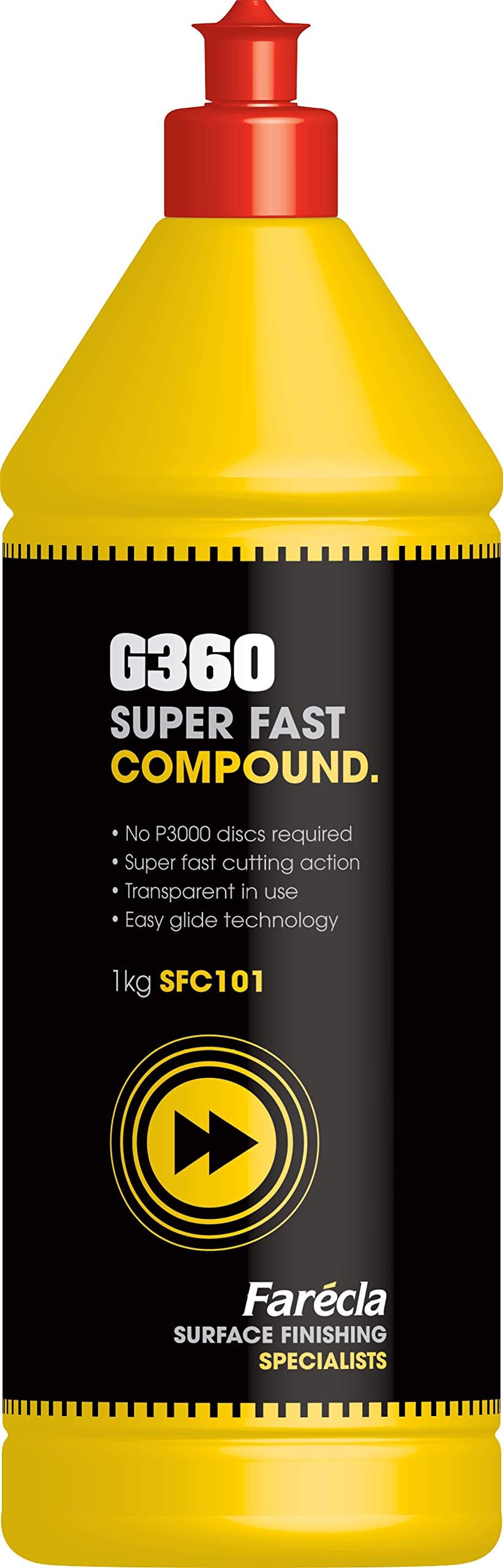 Farécla G360 SFC101 Super Fast Compound, Red Cap, 1kg