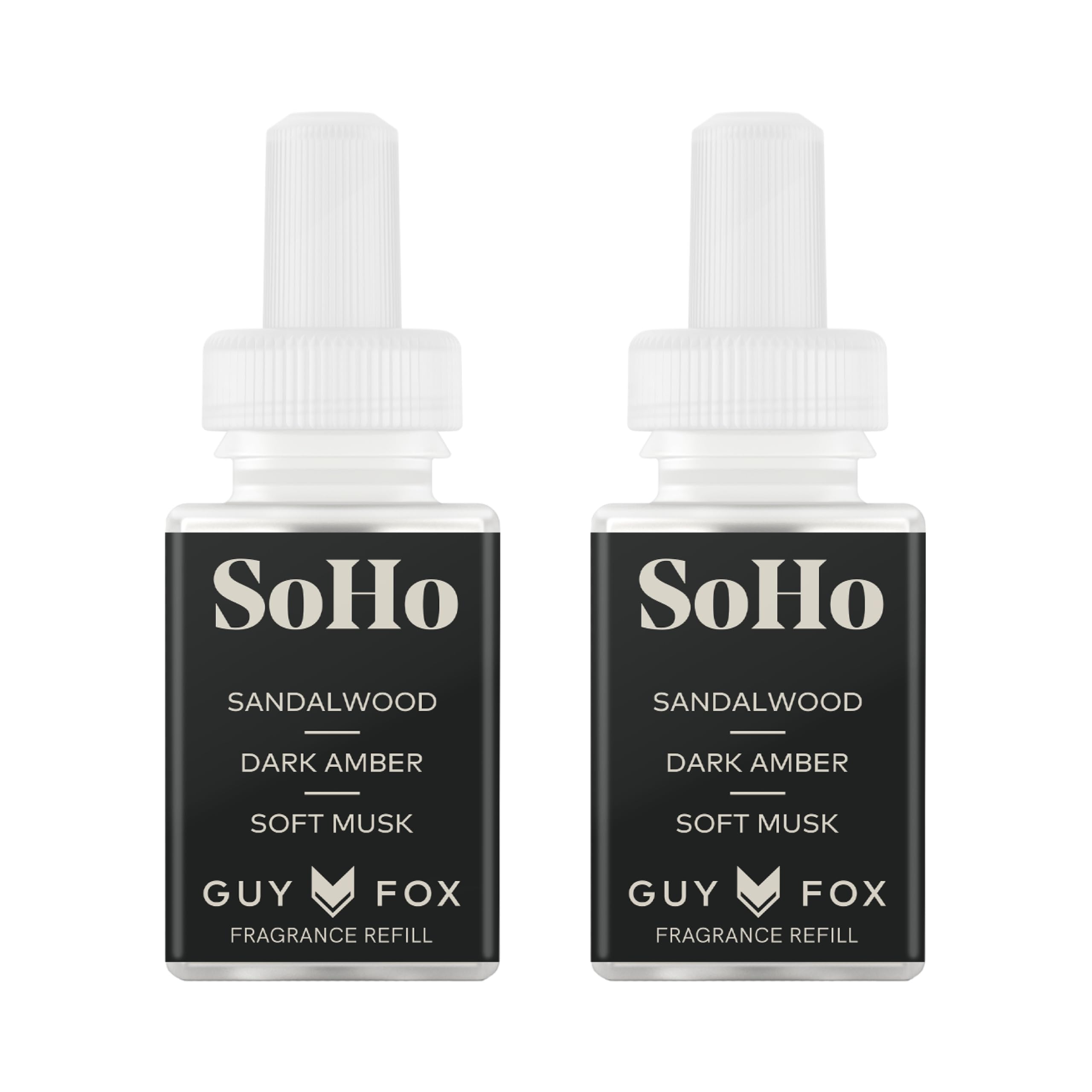 Pura and Guy Fox - Fragrance for Smart Home Air Diffusers - Room Freshener - Aromatherapy Scents for Bedrooms & Living Rooms - Odor Eliminator - 2 Pack - SoHo