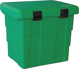 DAKEN Streugutbehälter 108 ltr. Gruen, Streugutbox, Streusalzbox, Sandbox, Lagerbehälter, Pick-up Box, Anhängerbox, Deichselbox, Streukiste, Salzlager, Winterdienst