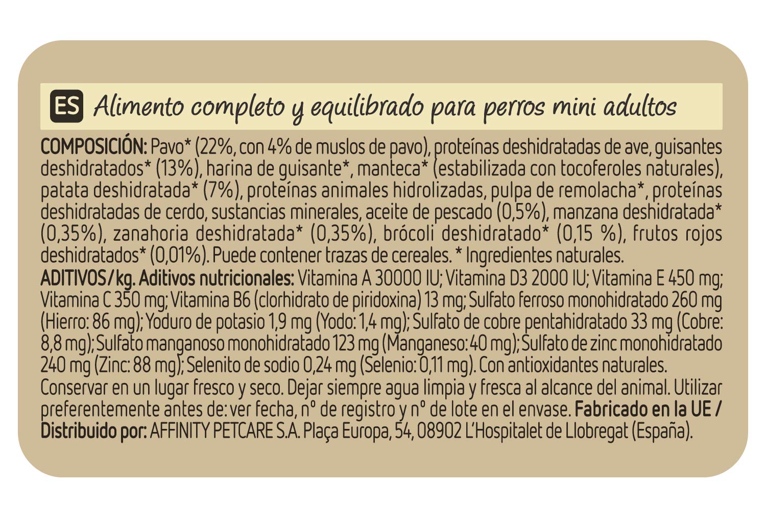 Ultima No Grain Cibo per Cani Mini senza Grano con Tacchino: Confezione da 8 x 1,1kg - Totale: 8,8kg