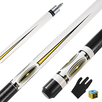 Pool Cue Stick, 58 Inch 20oz Billiard Cue Maple Pool Cue 13mm Tips for Professional Pool Cue Players, 1/2 Cue Sticks for Billiard Table Sports