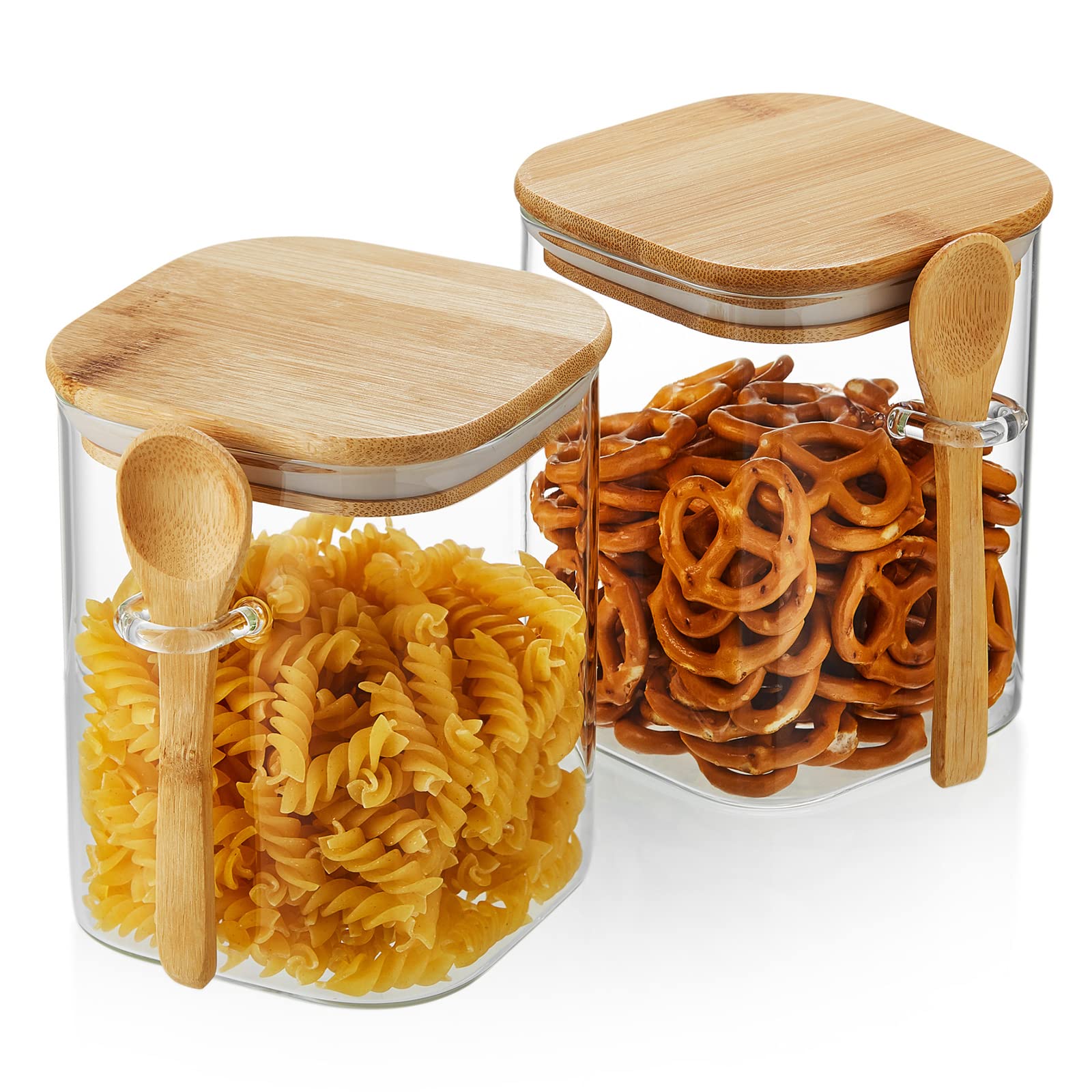 Amazon｜POKALOTEA (ポカロティー) ガラスキャニスター 茶葉