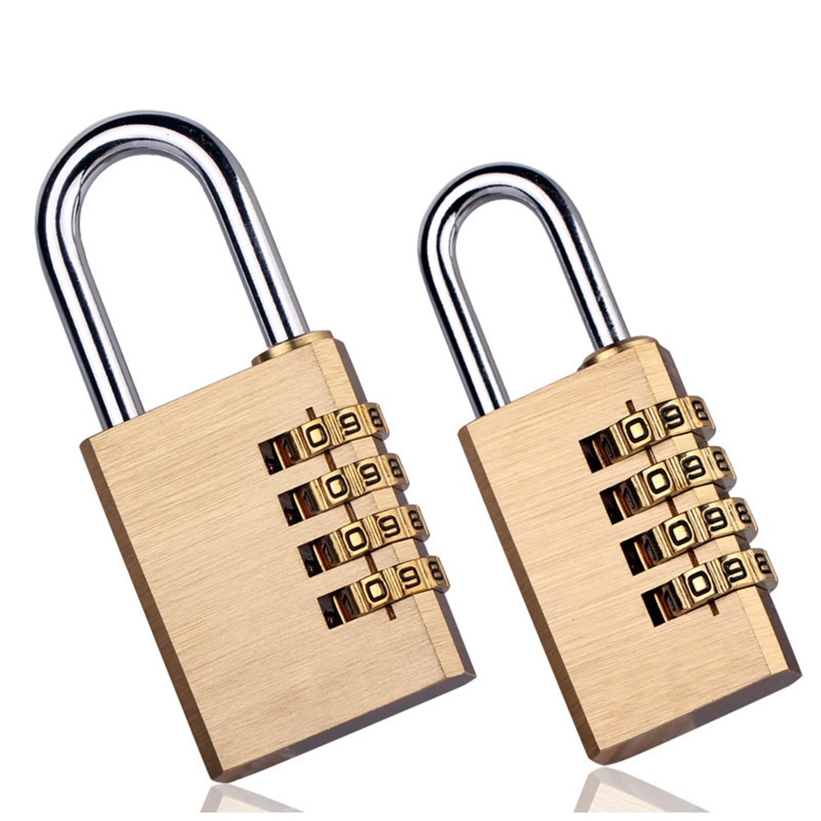 Candado con contraseña de combinación Digital, candado antitaladro de latón macizo de alta seguridad, candado con código for equipaje de viaje, cerraduras for maletas, 1 Uds. (Size : AS-4-67MM)