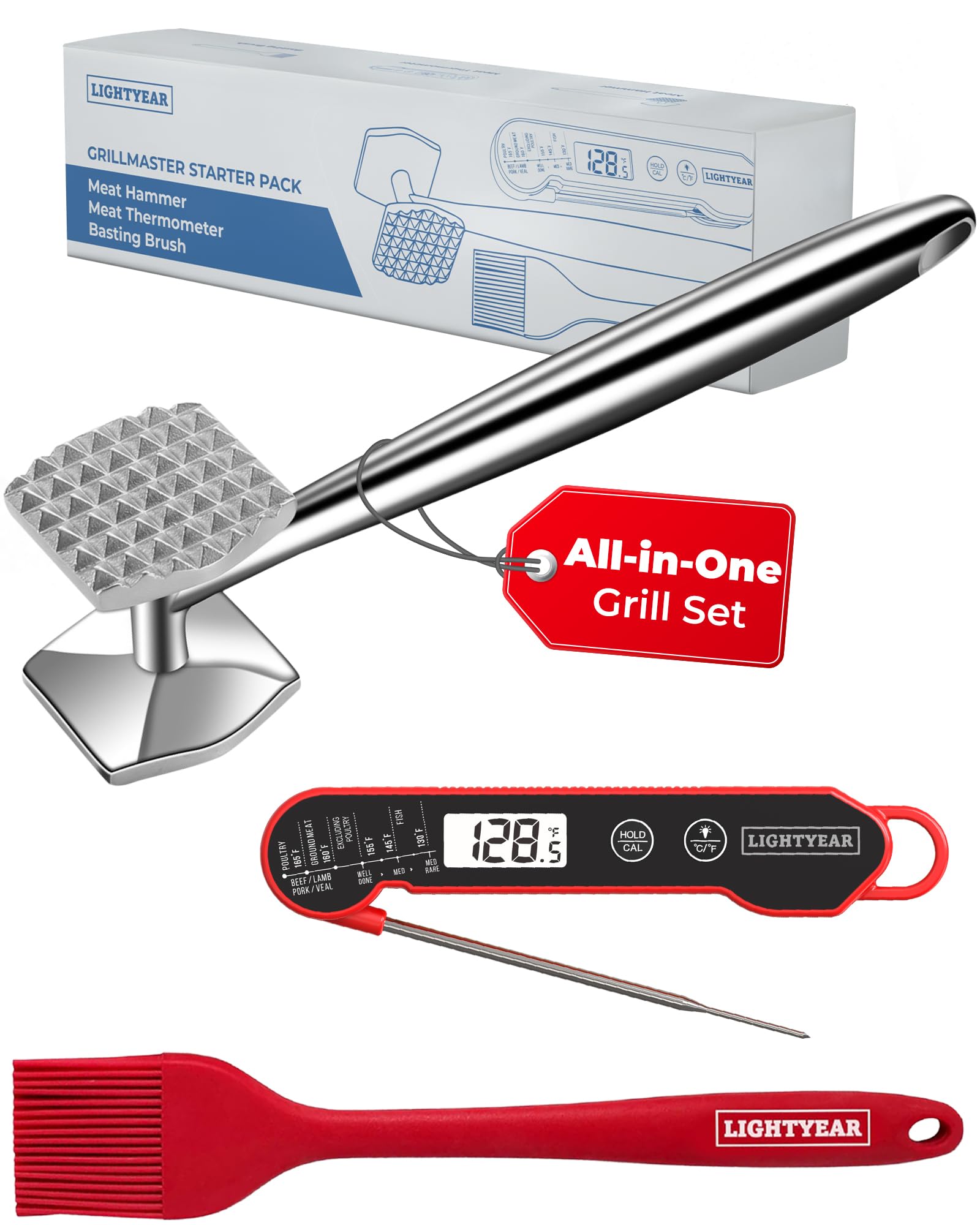 Lightyear Stainless Steel Meat Tenderizer -9