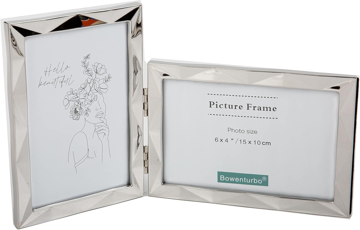 Bowenturbo Double Picture Frames Hinged Photo Frame