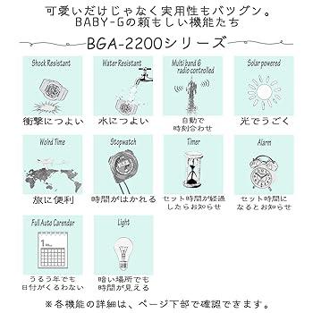 Amazon.co.jp: [カシオ] 腕時計 ベビージー 電波ソーラー BGA