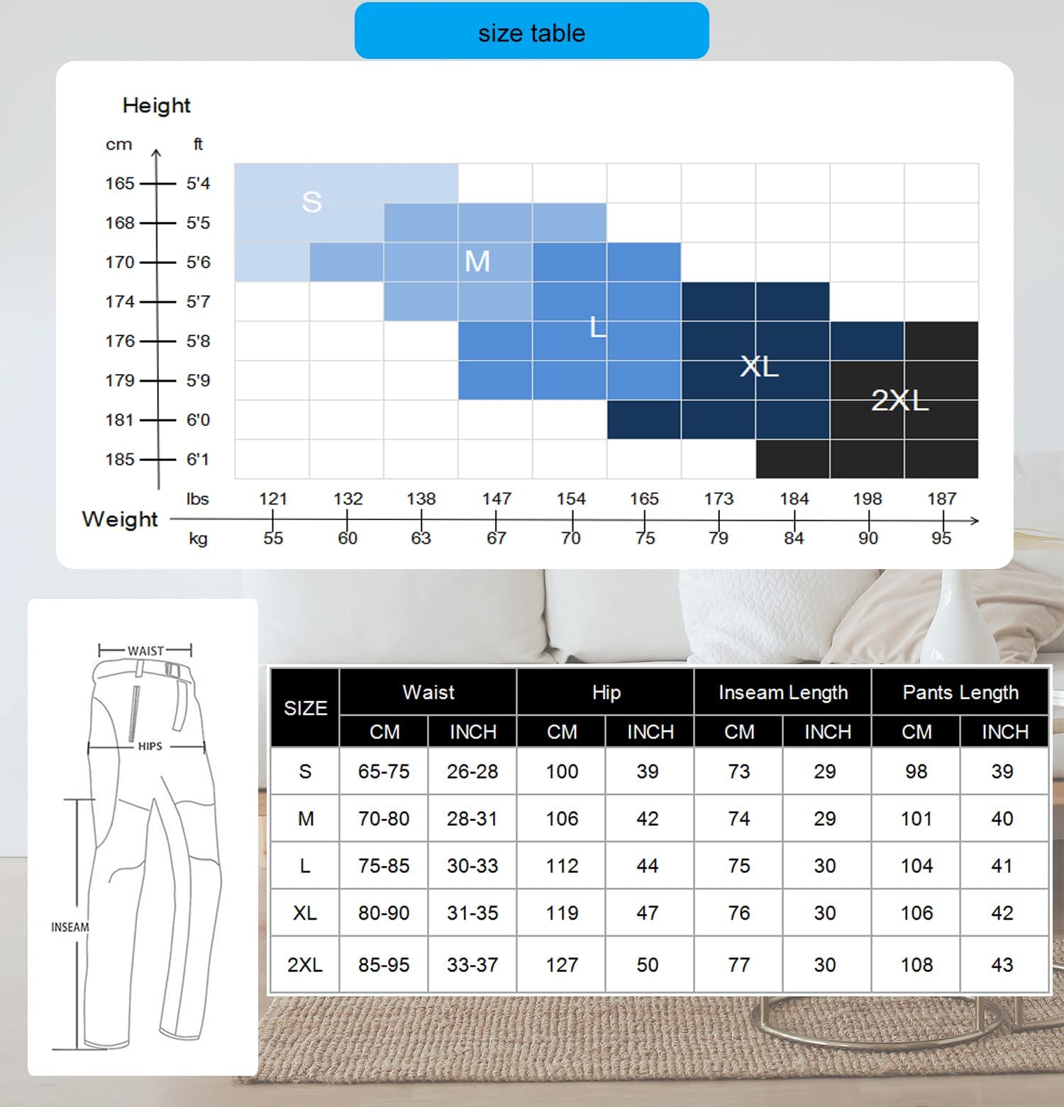 YUSHOW Pantaloni da trekking da donna, impermeabili, in softshell, invernali, imbottiti, antivento, da sci, snowboard, da trekking