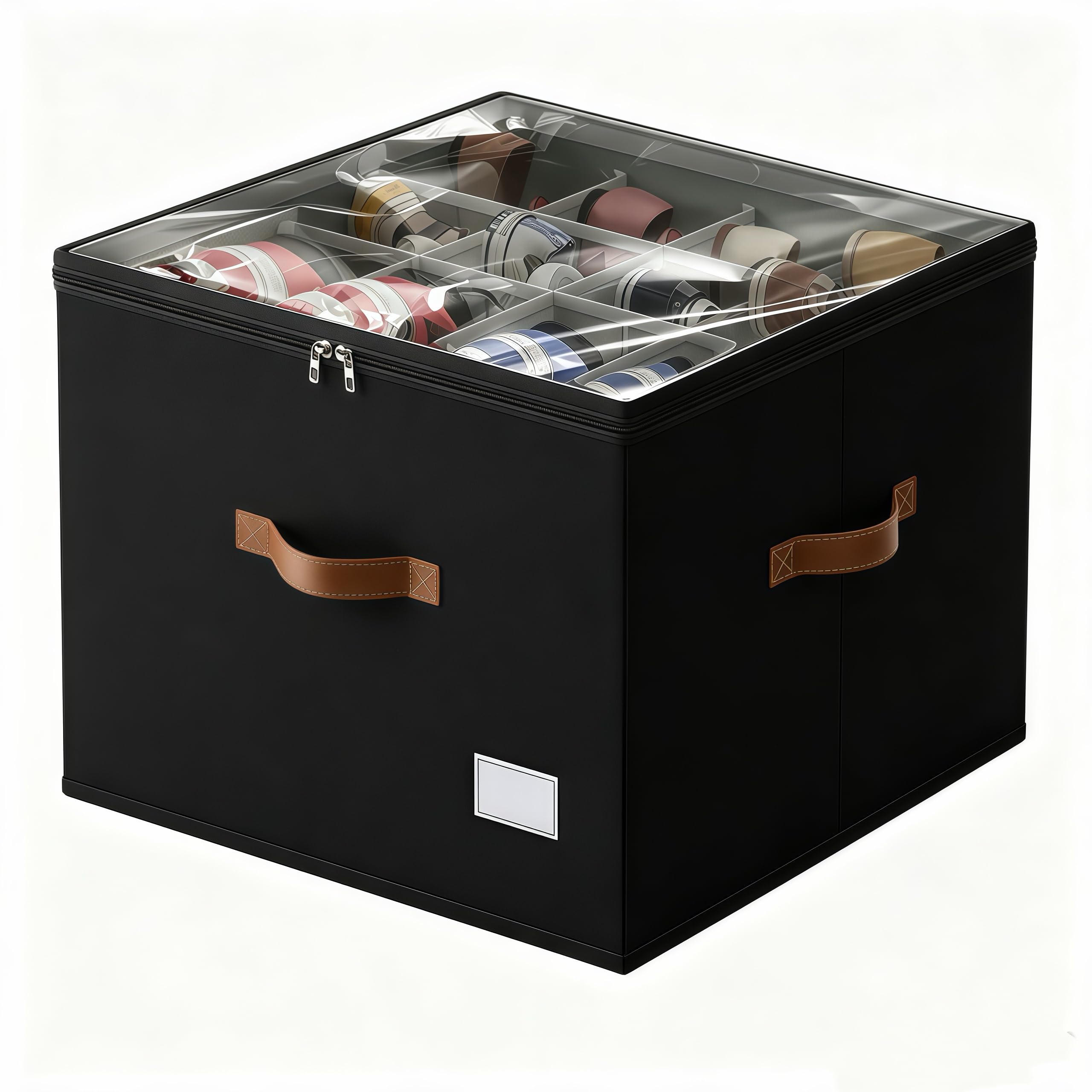 2 Stück Schuh-Organizer für Schrank,Schuhorganizer für Closet, Passt 16 Paare, große Schuhschrank, Schuh-Organizer, Schuhbox mit Durchsichtigem Deckel, Starke Aufbewahrungskiste für Schuhaufbewahrung